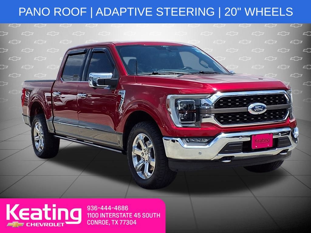 Rapid Red Metallic Tinted Clearcoat 2022 Ford F-150 Pickup Truck Four-Wheel Drive Automatic