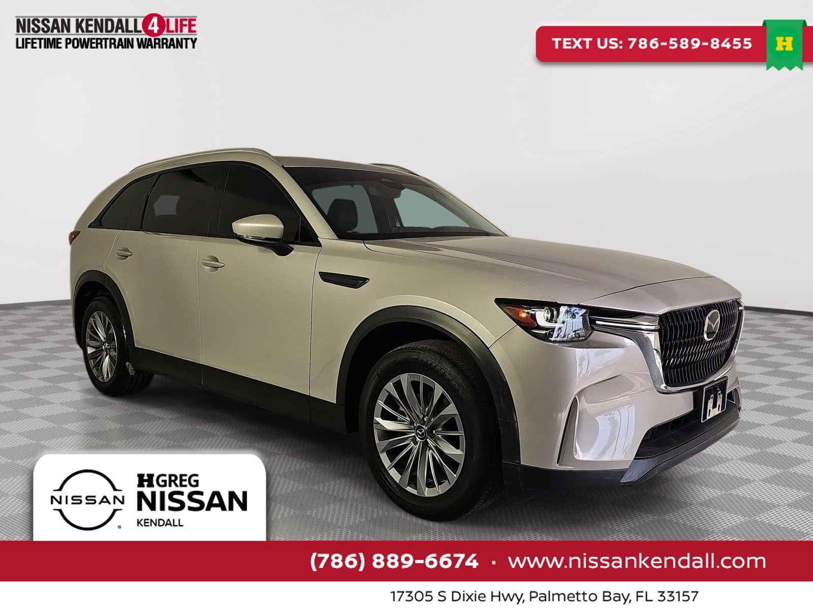 Gray (Platinum Quartz) 2024 Mazda CX-90 SUV / Crossover All-Wheel Drive 8-Speed Automatic