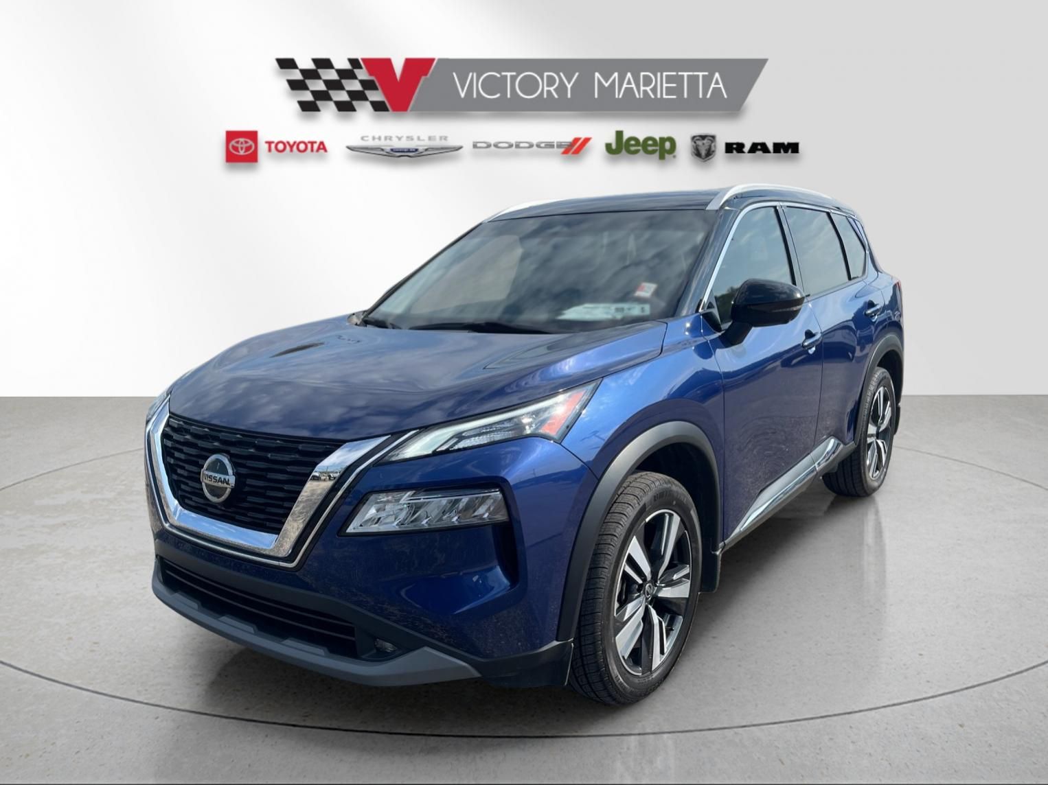 Caspian Blue Metallic 2021 Nissan Rogue SUV / Crossover All-Wheel Drive Continuously Variable Transmission
