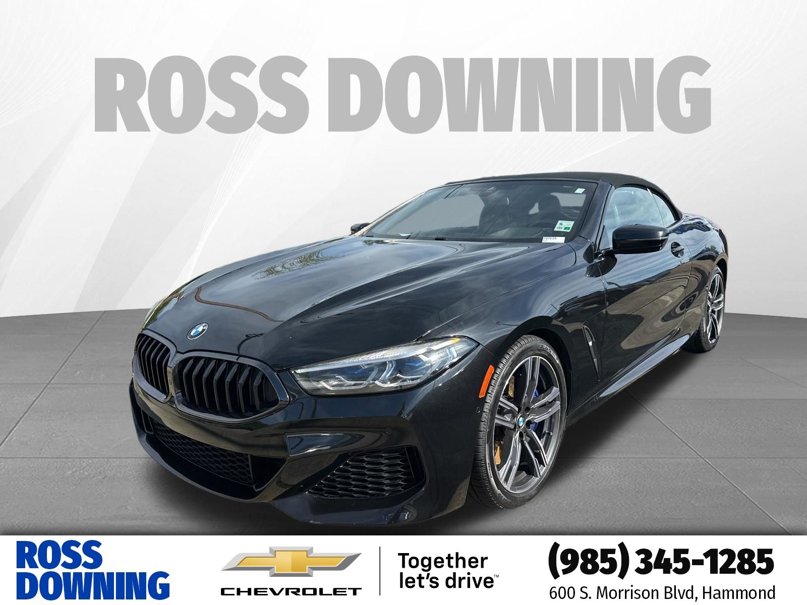 Black Sapphire Metallic 2022 BMW 8 Series 840i Convertible RWD Convertible Rear-Wheel Drive 8-Speed Automatic