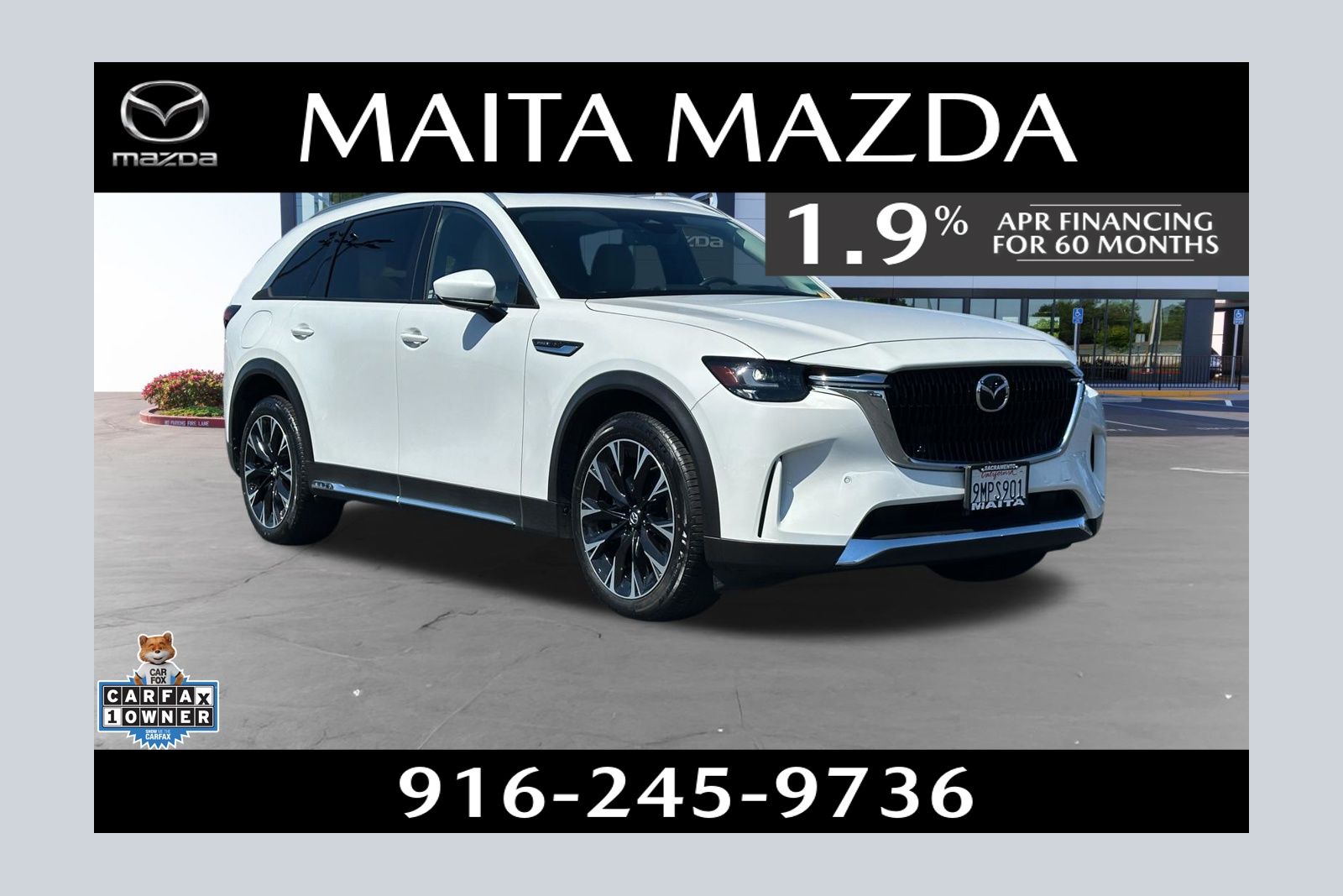 Rhodium White Premium 2024 Mazda CX-90 PHEV Premium AWD SUV / Crossover All-Wheel Drive 8-Speed Automatic