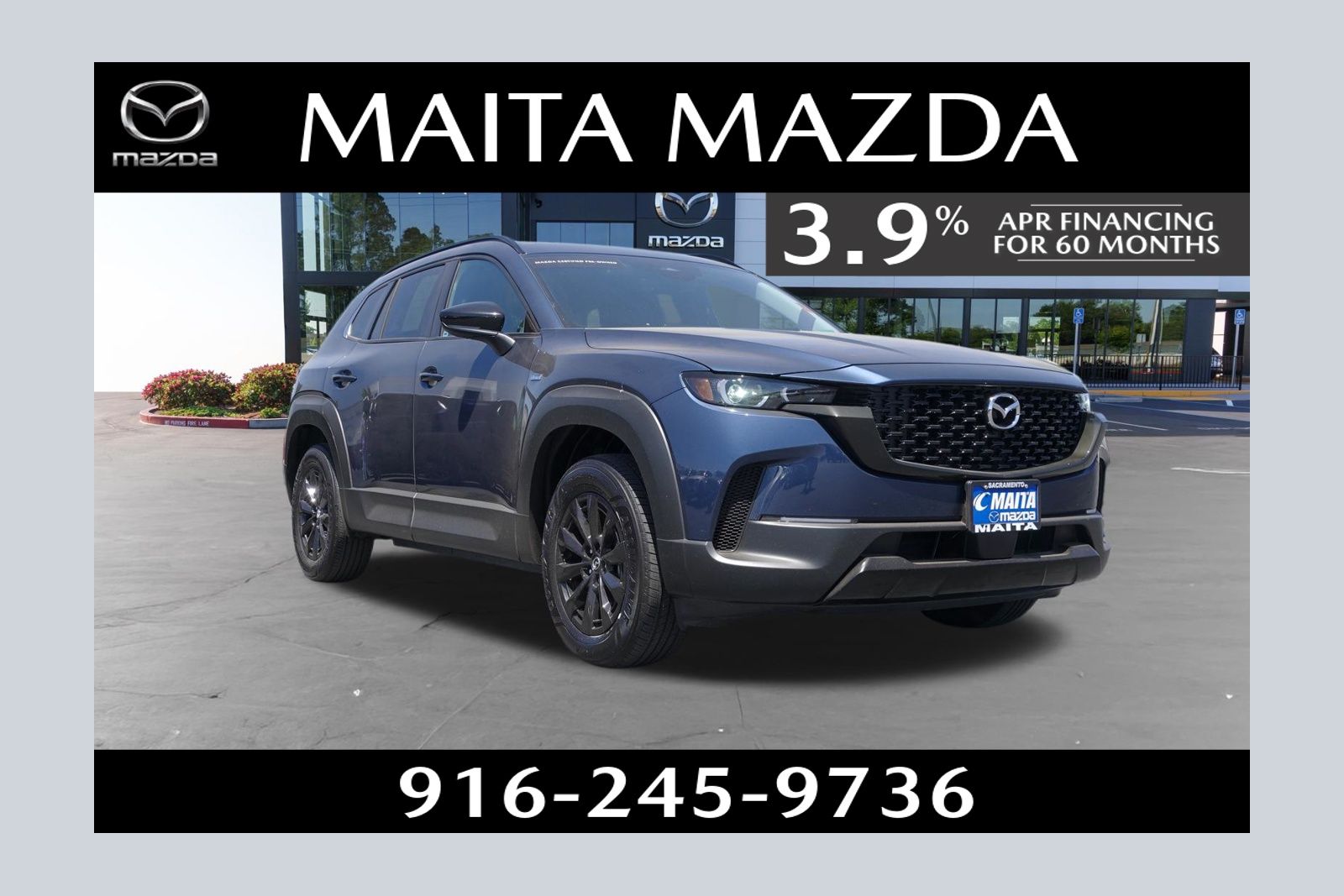Ingot Blue Metallic 2025 Mazda CX-50 Hybrid Premium AWD SUV / Crossover All-Wheel Drive Continuously Variable Transmission