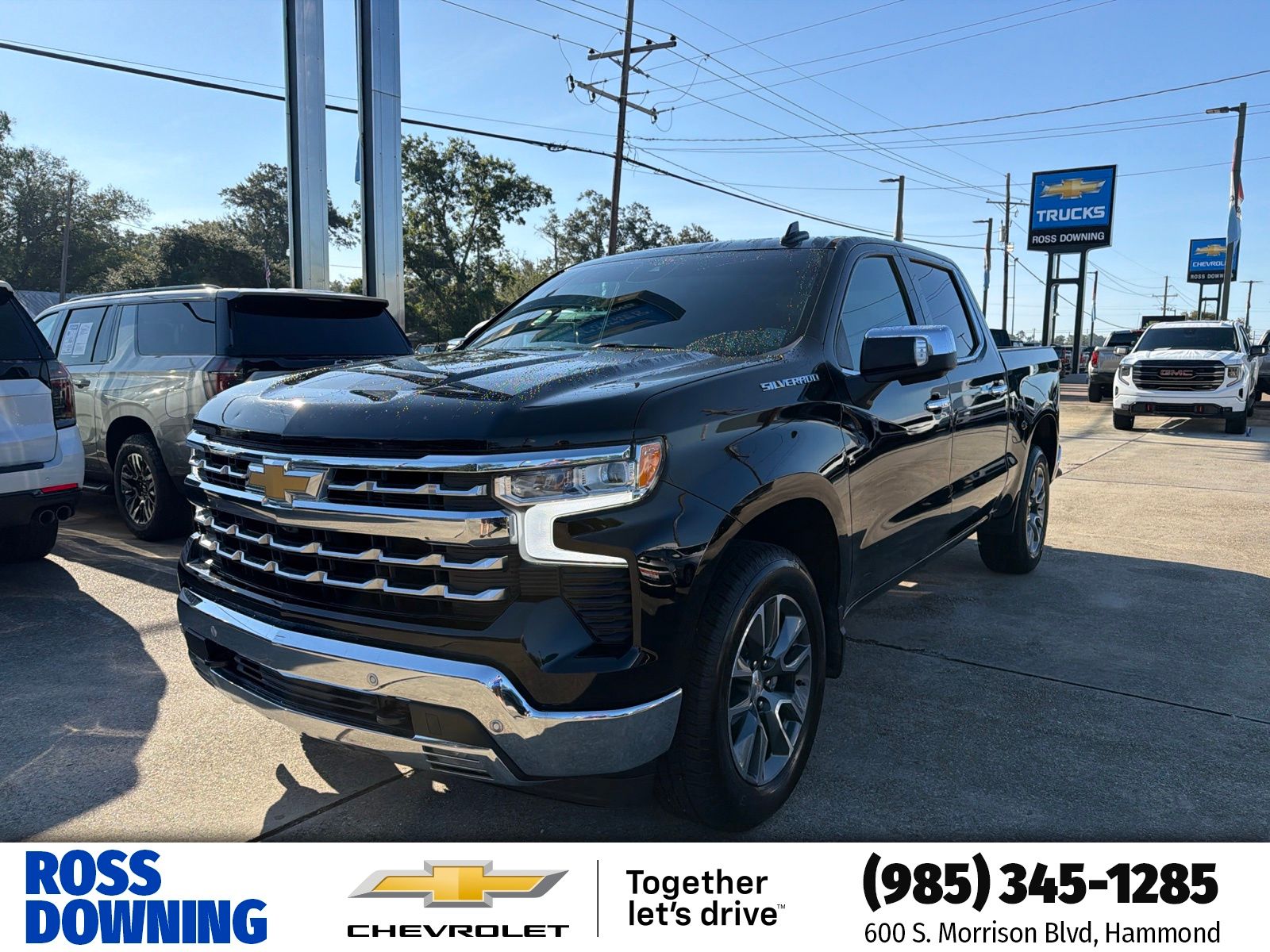 Black 2024 Chevrolet Silverado 1500 Pickup Truck 4X2 Automatic