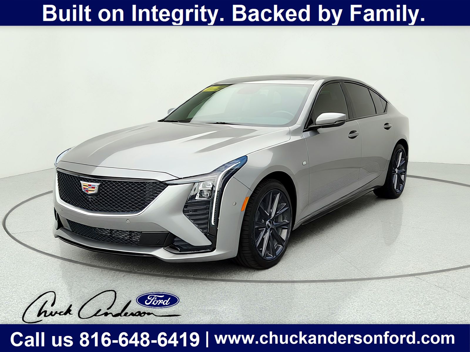 Argent Silver Metallic 2025 Cadillac CT5 Sedan All-Wheel Drive Automatic