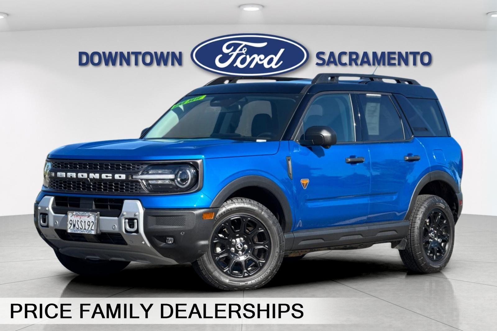 Velocity Blue Metallic 2025 Ford Bronco Sport SUV / Crossover All-Wheel Drive 8-Speed Automatic