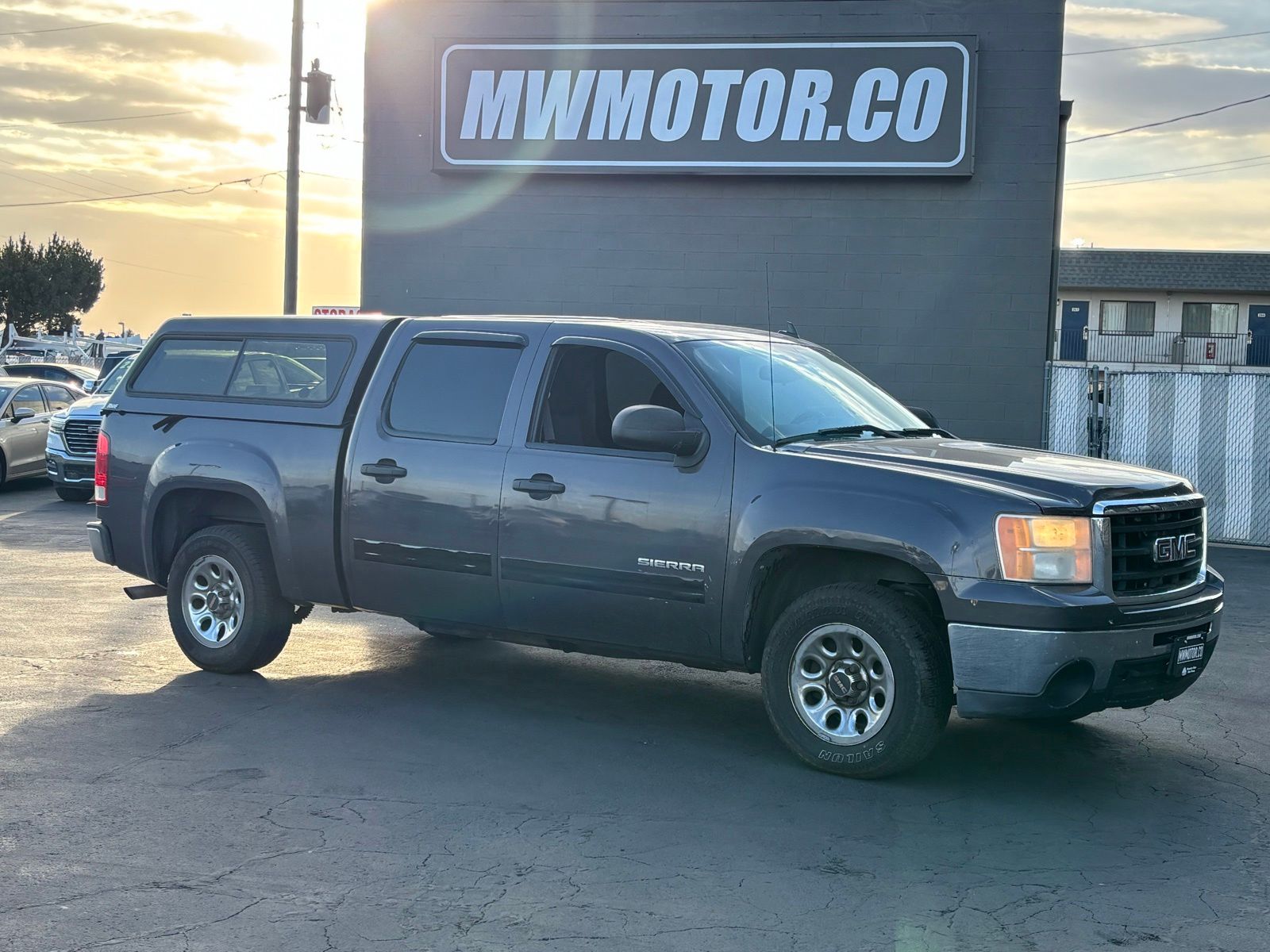 Storm Gray Metallic 2010 GMC Sierra 1500 SL Crew Cab Pickup Truck 4X2 4-Speed Automatic Overdrive