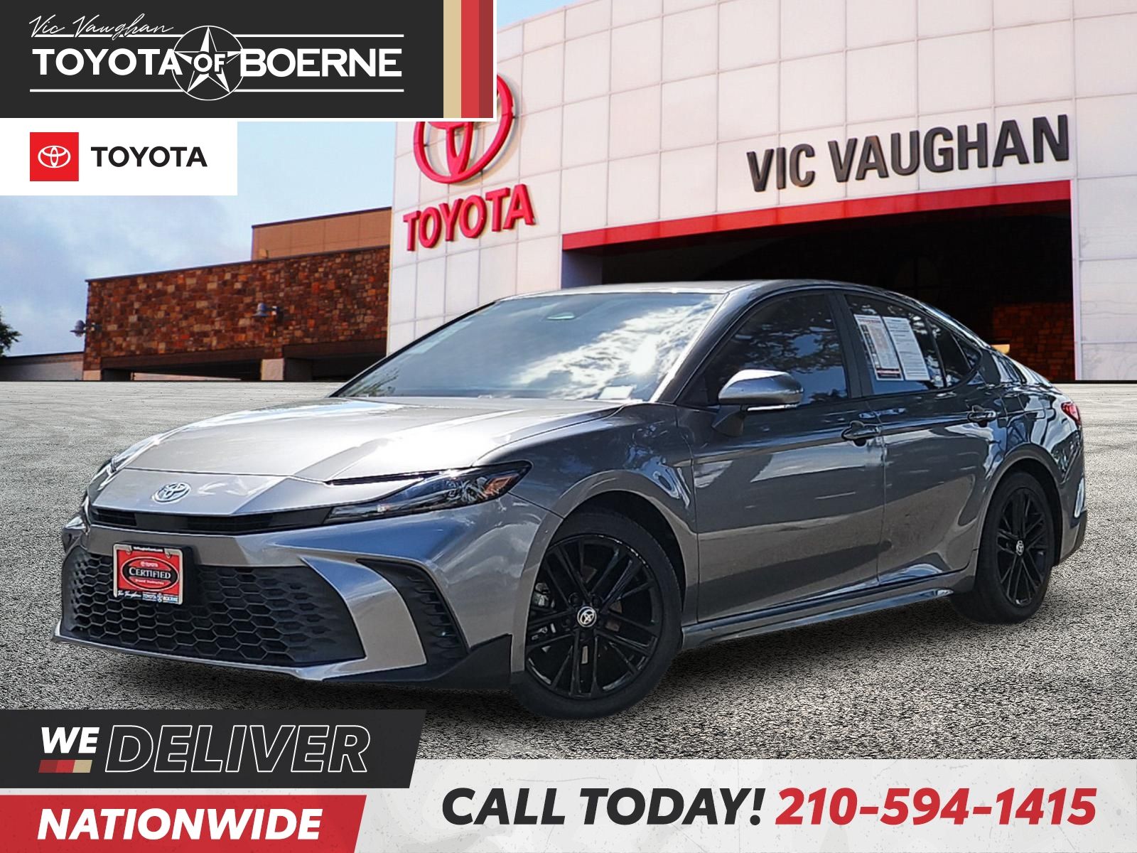 Silver 2025 Toyota Camry Sedan Front-Wheel Drive Continuously Variable Transmission