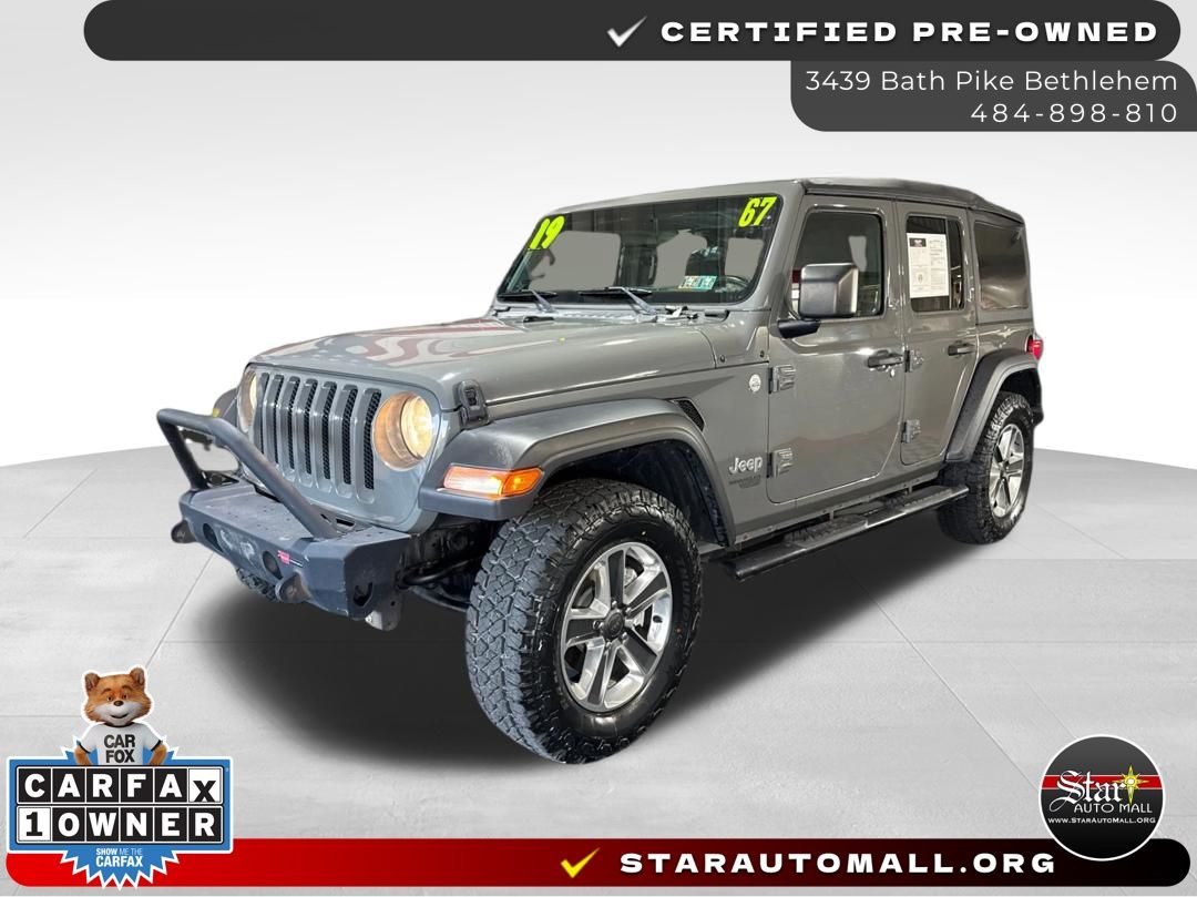 Gray Clearcoat 2019 Jeep Wrangler SUV / Crossover Four-Wheel Drive 8-Speed Automatic