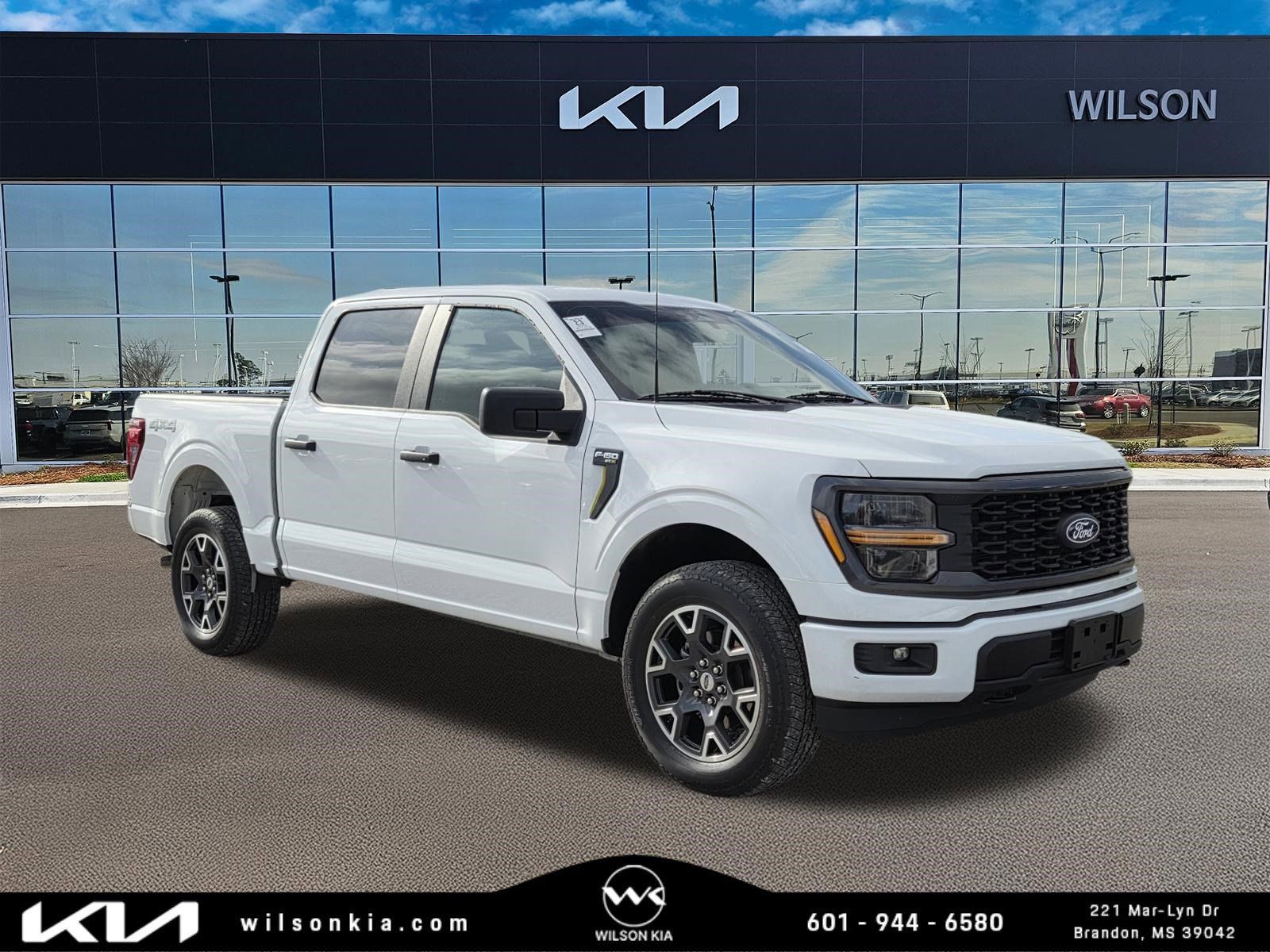 Oxford White 2024 Ford F-150 STX 4dr SuperCrew 4WD Pickup Truck Four-Wheel Drive Automatic