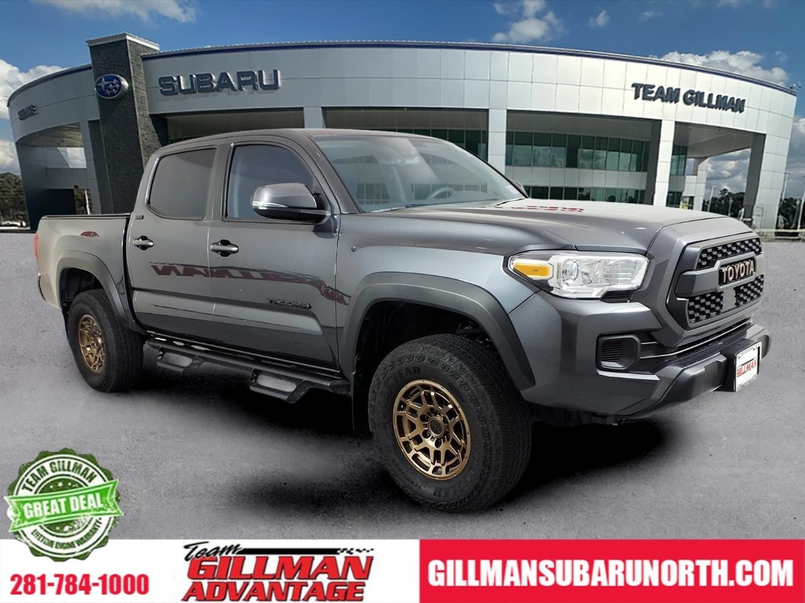 Magnetic Gray Metallic 2023 Toyota Tacoma Pickup Truck Four-Wheel Drive 6-Speed Automatic