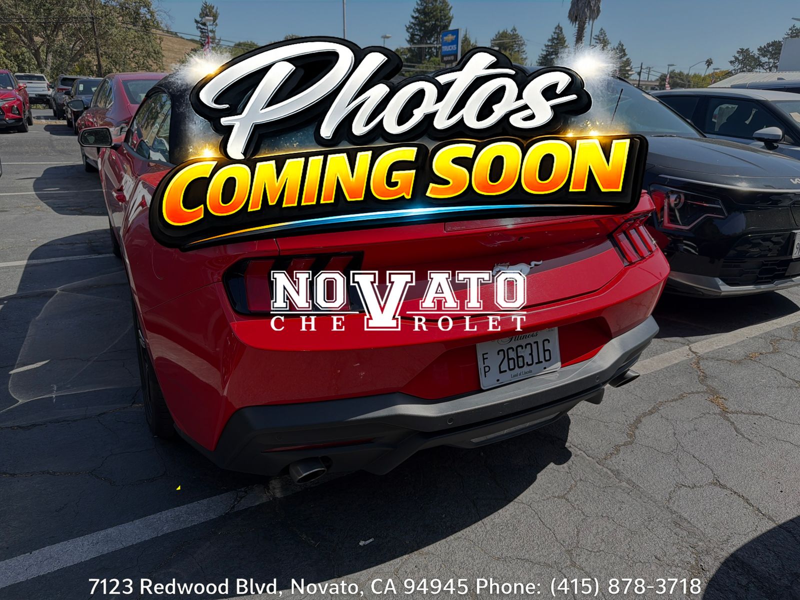 Race Red 2024 Ford Mustang Convertible Rear-Wheel Drive Automatic