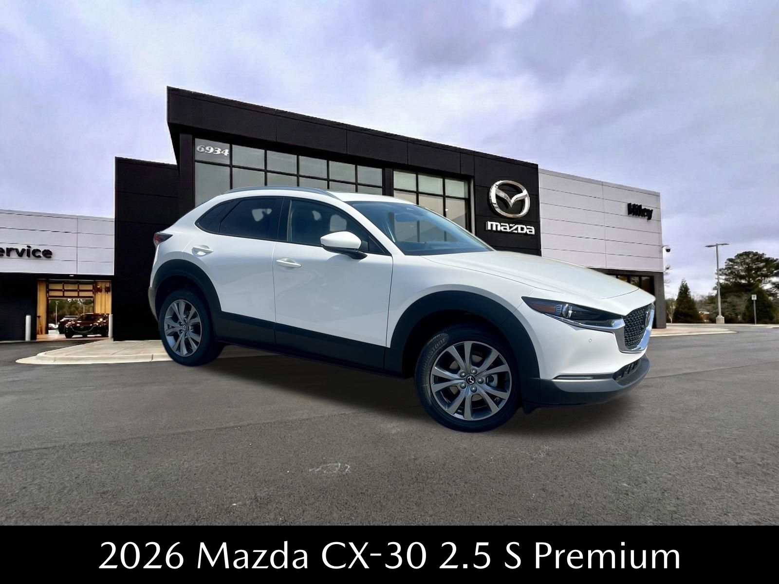 Snowflake White Pearl Mica 2026 Mazda CX-30 2.5 S Premium AWD SUV / Crossover All-Wheel Drive 6-Speed Automatic