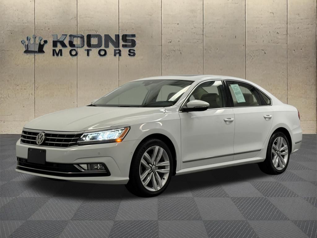 Pure White 2017 Volkswagen Passat Sedan Front-Wheel Drive 6-Speed Automatic