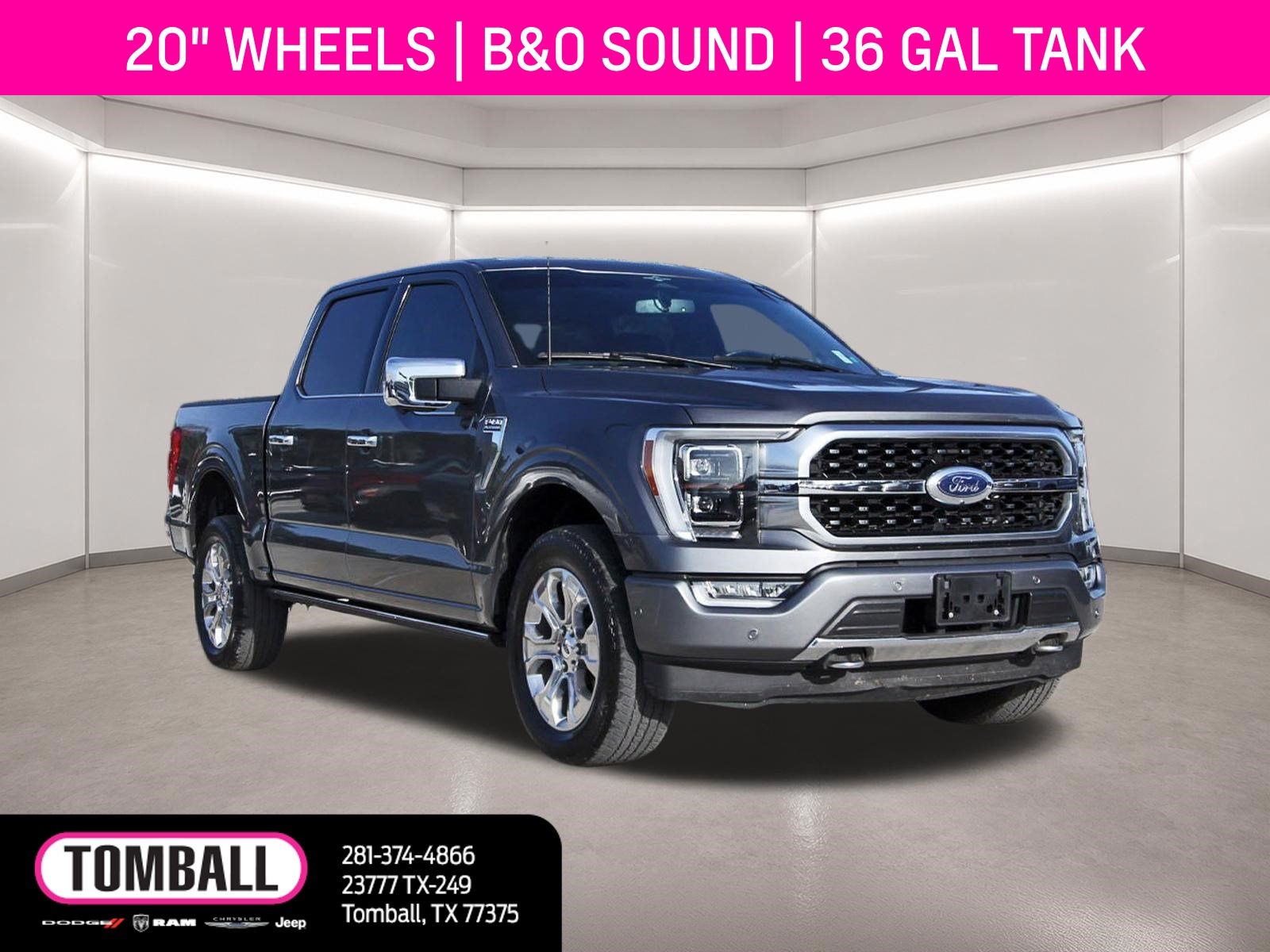 Gray Metallic 2023 Ford F-150 Pickup Truck Four-Wheel Drive Automatic