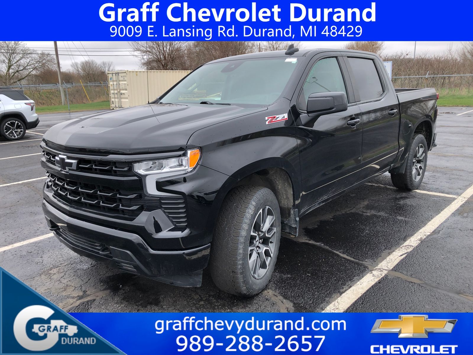 Black 2023 Chevrolet Silverado 1500 RST Crew Cab 4WD Pickup Truck Four-Wheel Drive Automatic