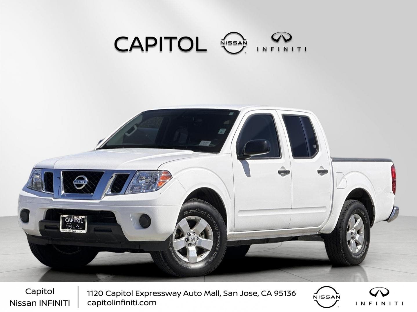 White (Fresh Powder) 2012 Nissan Frontier Pickup Truck 4X2 5-Speed Automatic Overdrive
