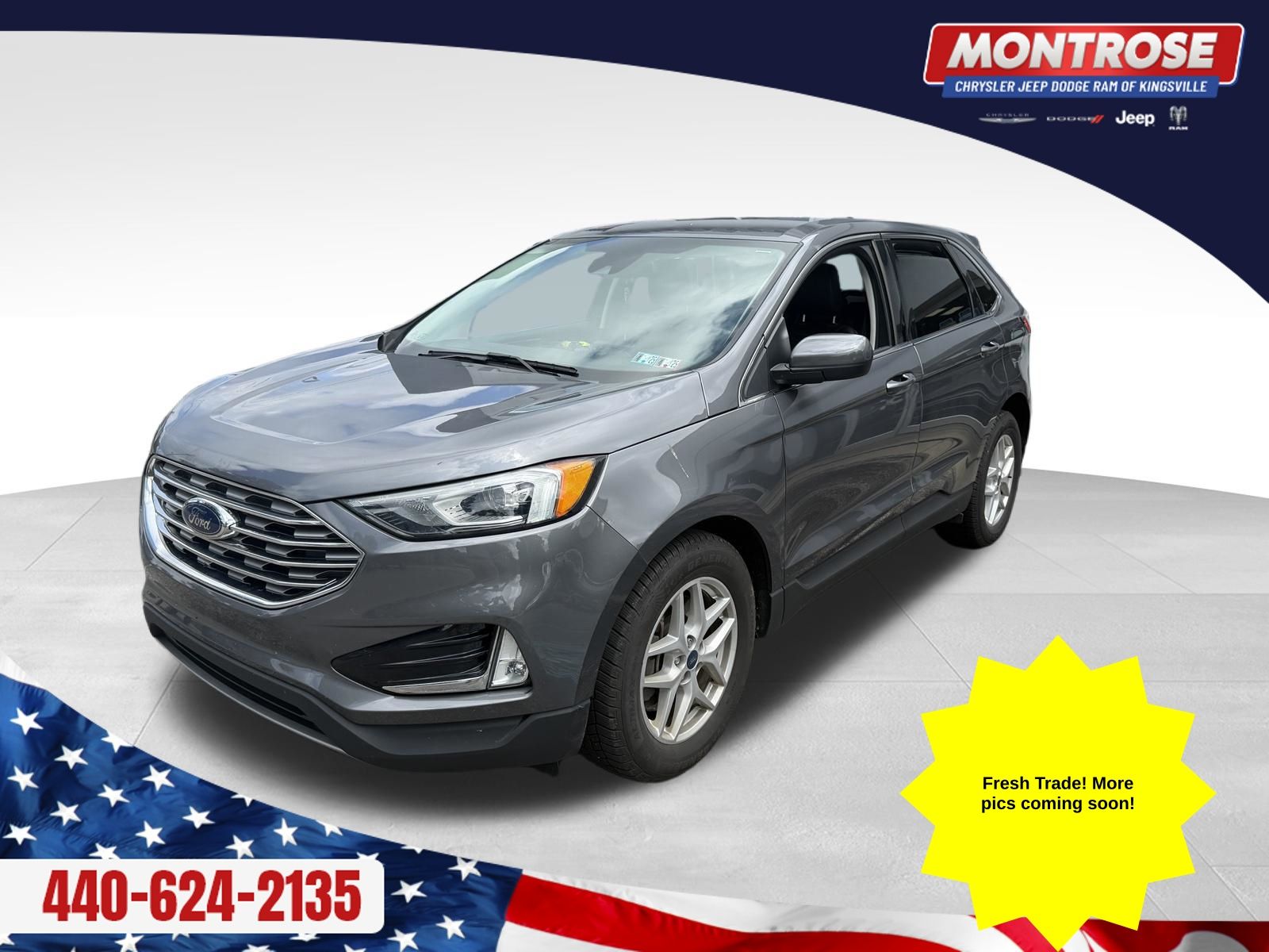 Gray Metallic 2021 Ford Edge SUV / Crossover All-Wheel Drive 8-Speed Automatic
