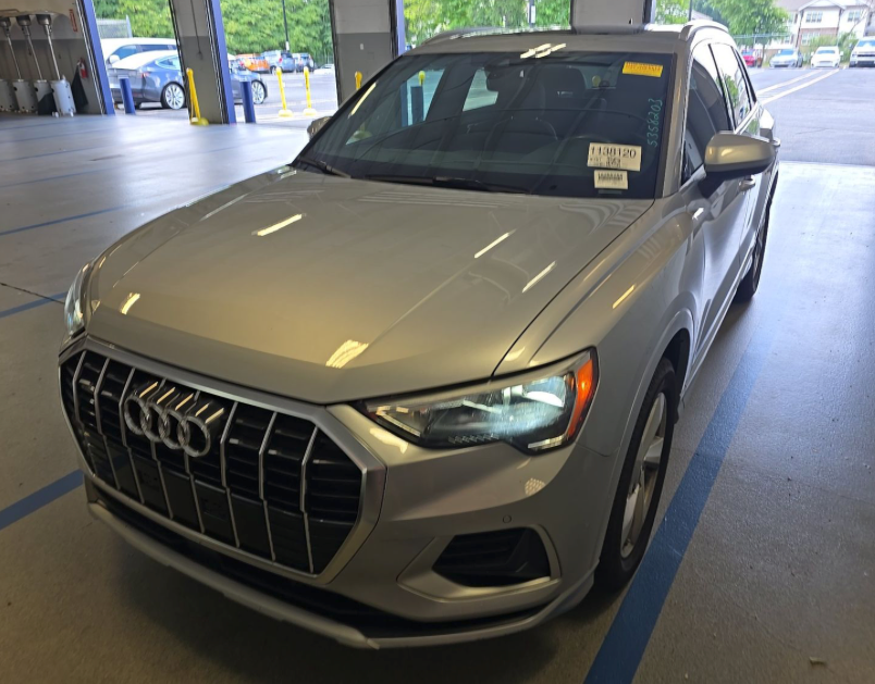 Silver Metallic 2019 Audi Q3 SUV / Crossover All-Wheel Drive 8-Speed Automatic