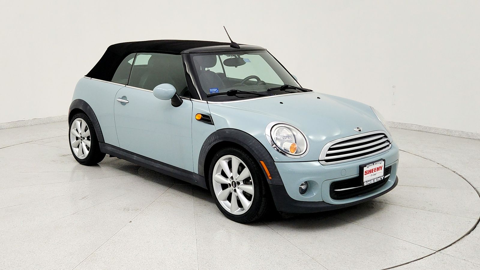 Ice Blue 2012 MINI Cooper Base Convertible Convertible Front-Wheel Drive 6-Speed Automatic