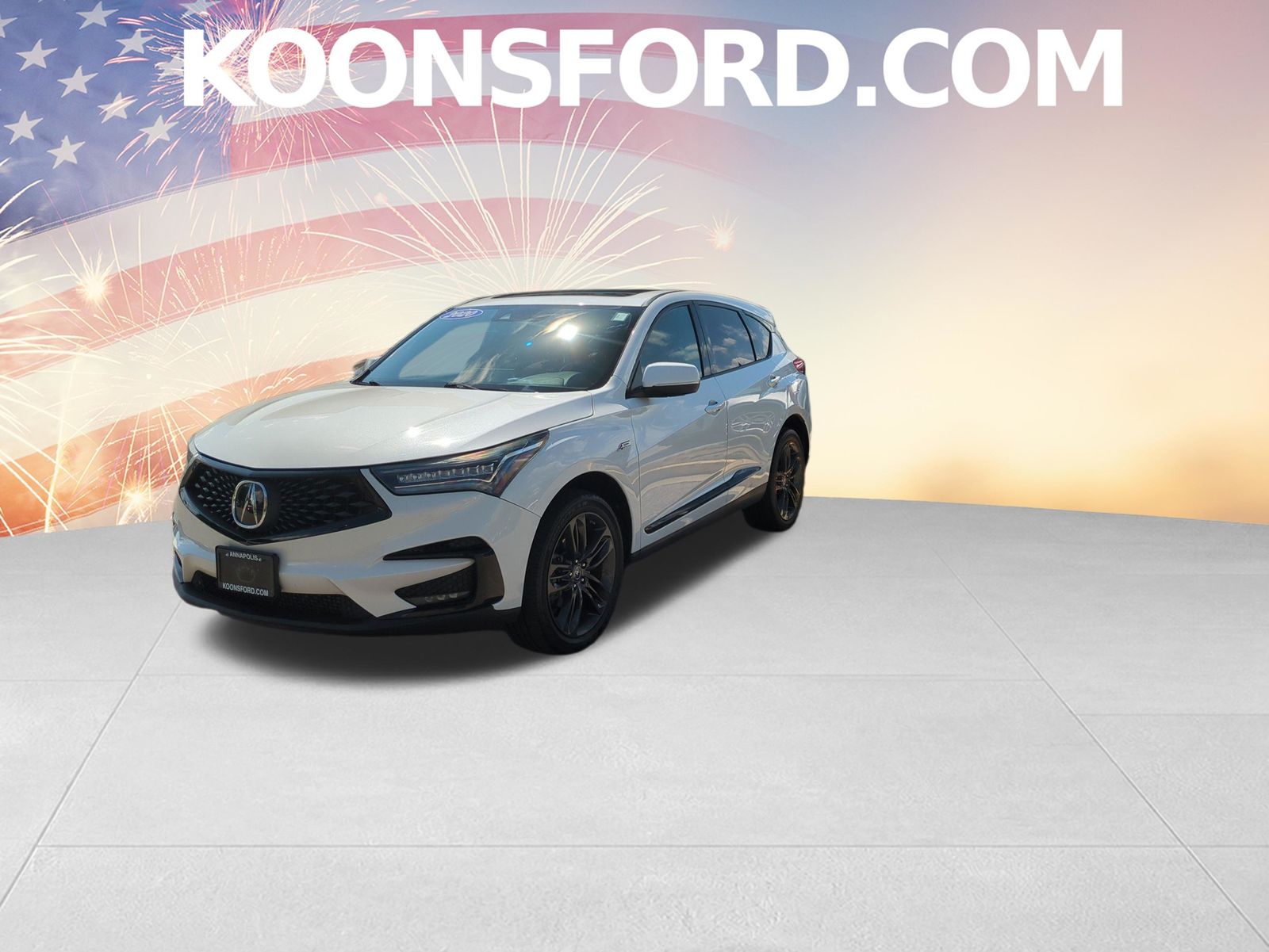 Platinum White 2020 Acura RDX SUV / Crossover All-Wheel Drive Automatic