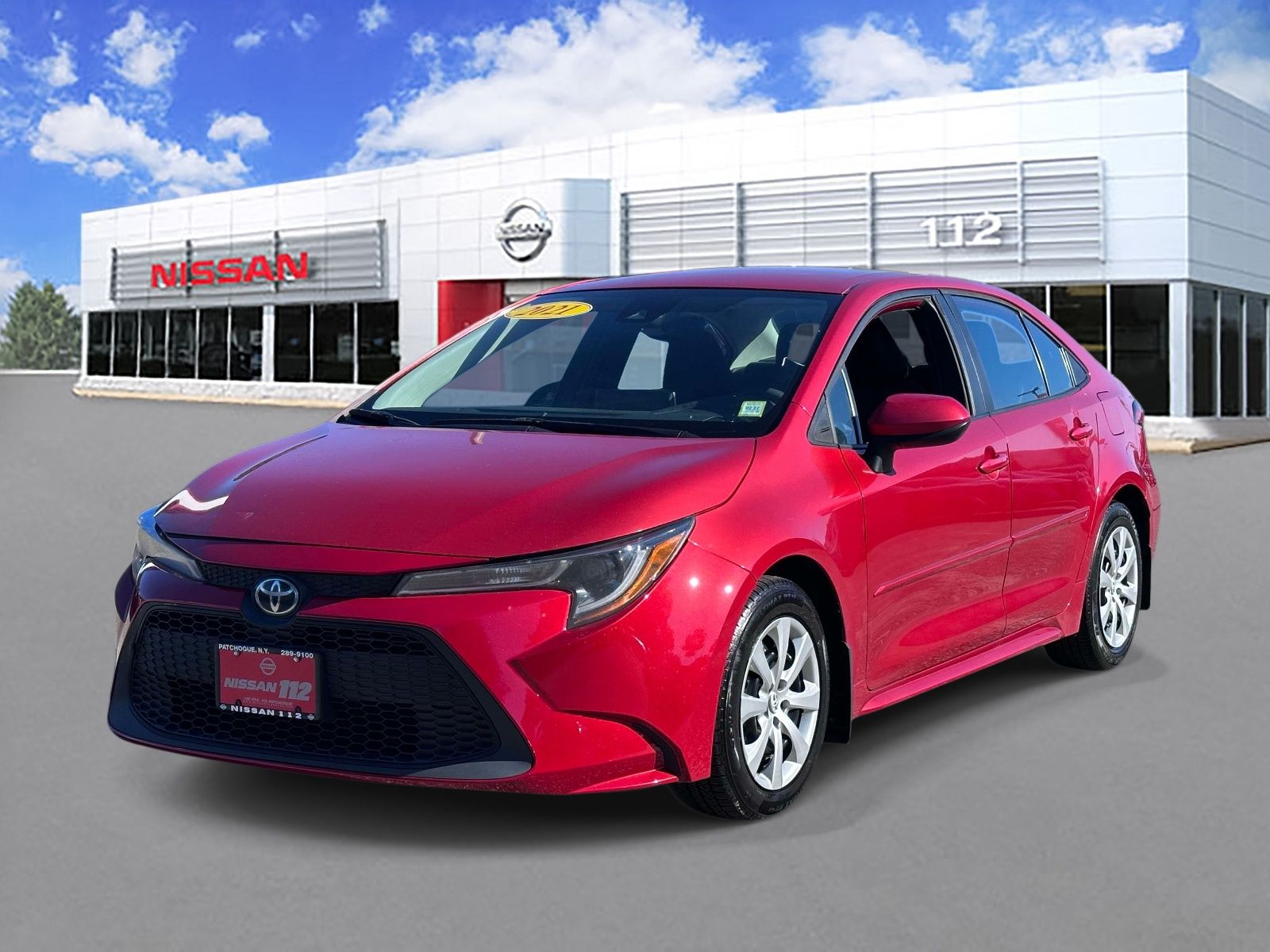 Barcelona Red Metallic 2021 Toyota Corolla Sedan Front-Wheel Drive Continuously Variable Transmission