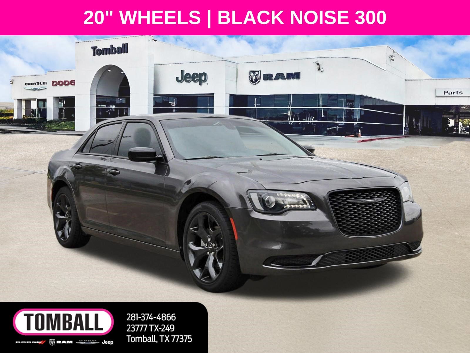Gray (Granite Crystal Metallic Clearcoat) 2023 Chrysler 300 Sedan Rear-Wheel Drive 8-Speed Automatic