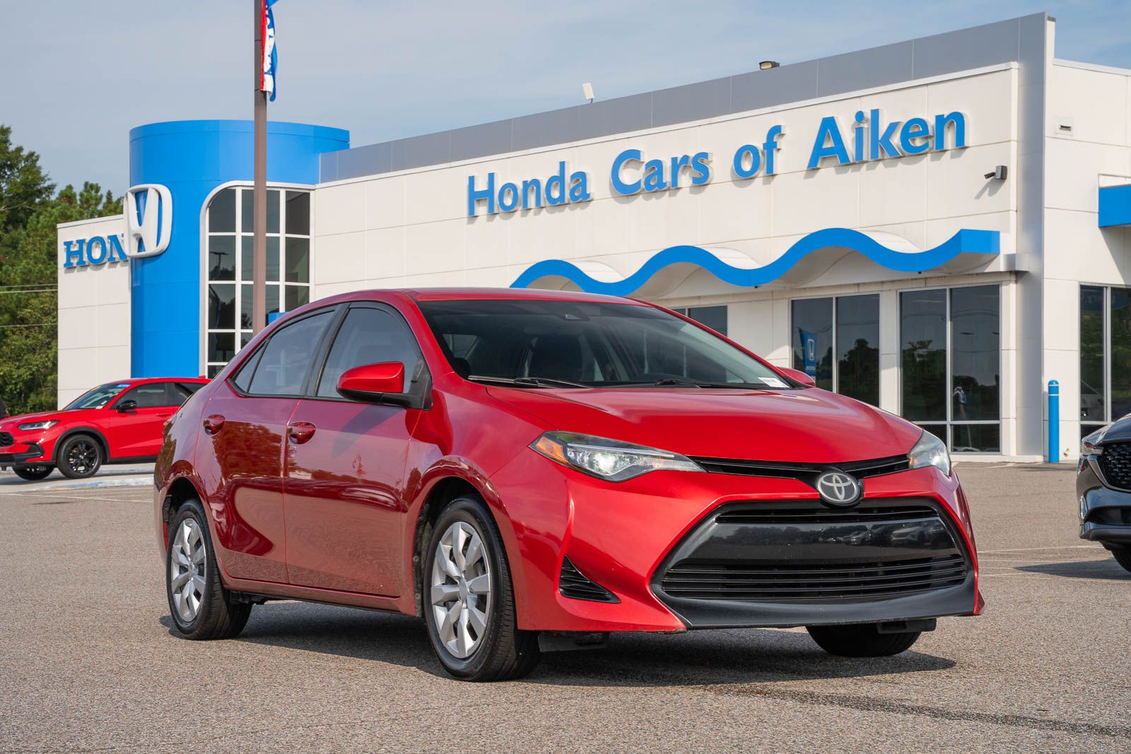 Barcelona Red Metallic 2018 Toyota Corolla Sedan Front-Wheel Drive Continuously Variable Transmission