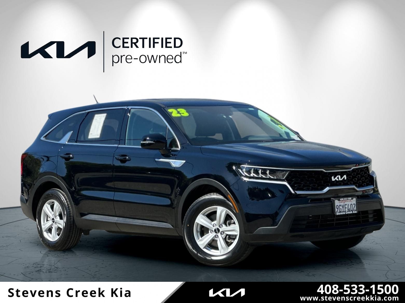 Ebony Black 2023 Kia Sorento SUV / Crossover Front-Wheel Drive 8-Speed Automatic