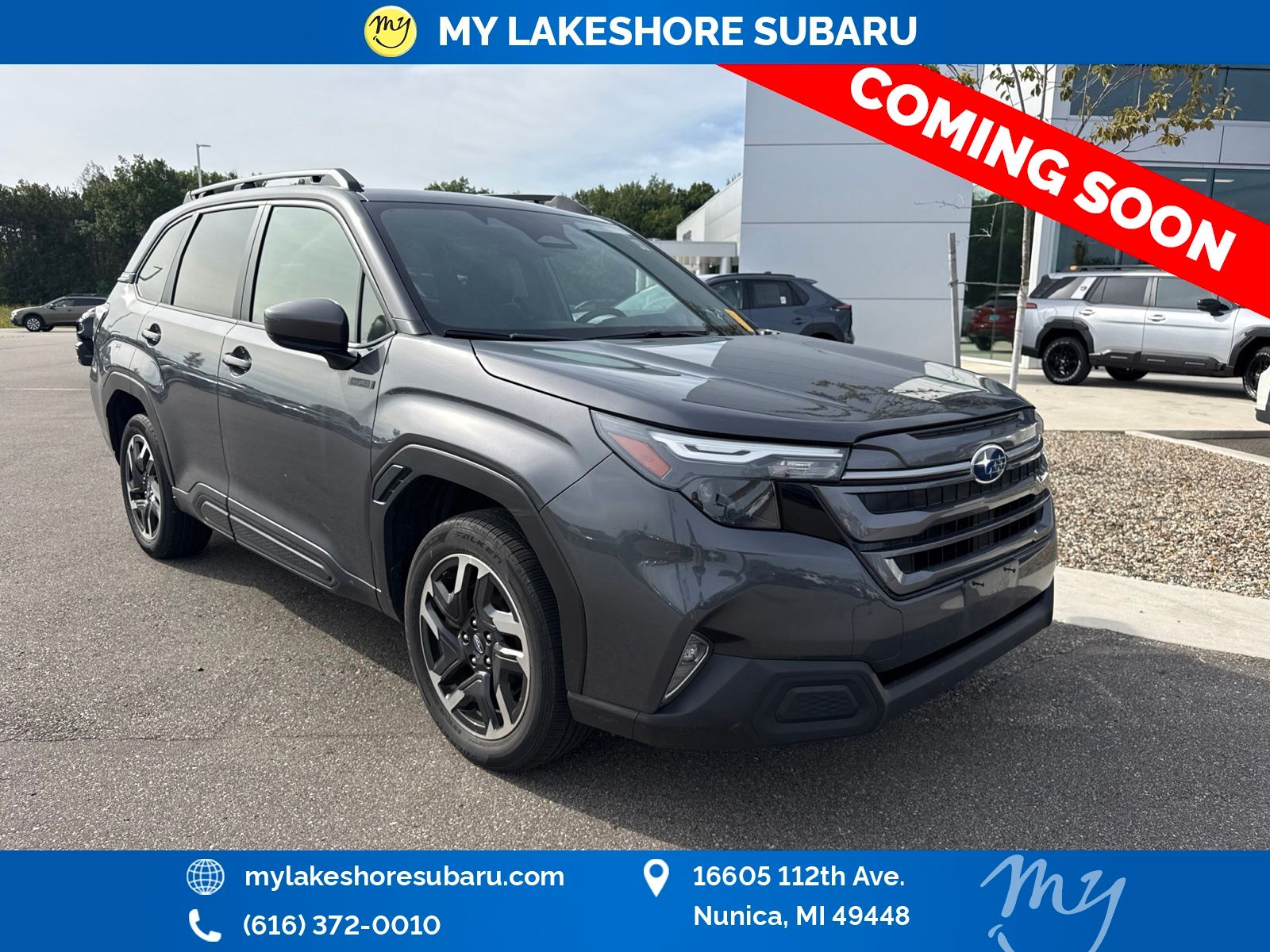 Magnetite Gray Metallic 2025 Subaru Forester Hybrid SUV / Crossover All-Wheel Drive Continuously Variable Transmission