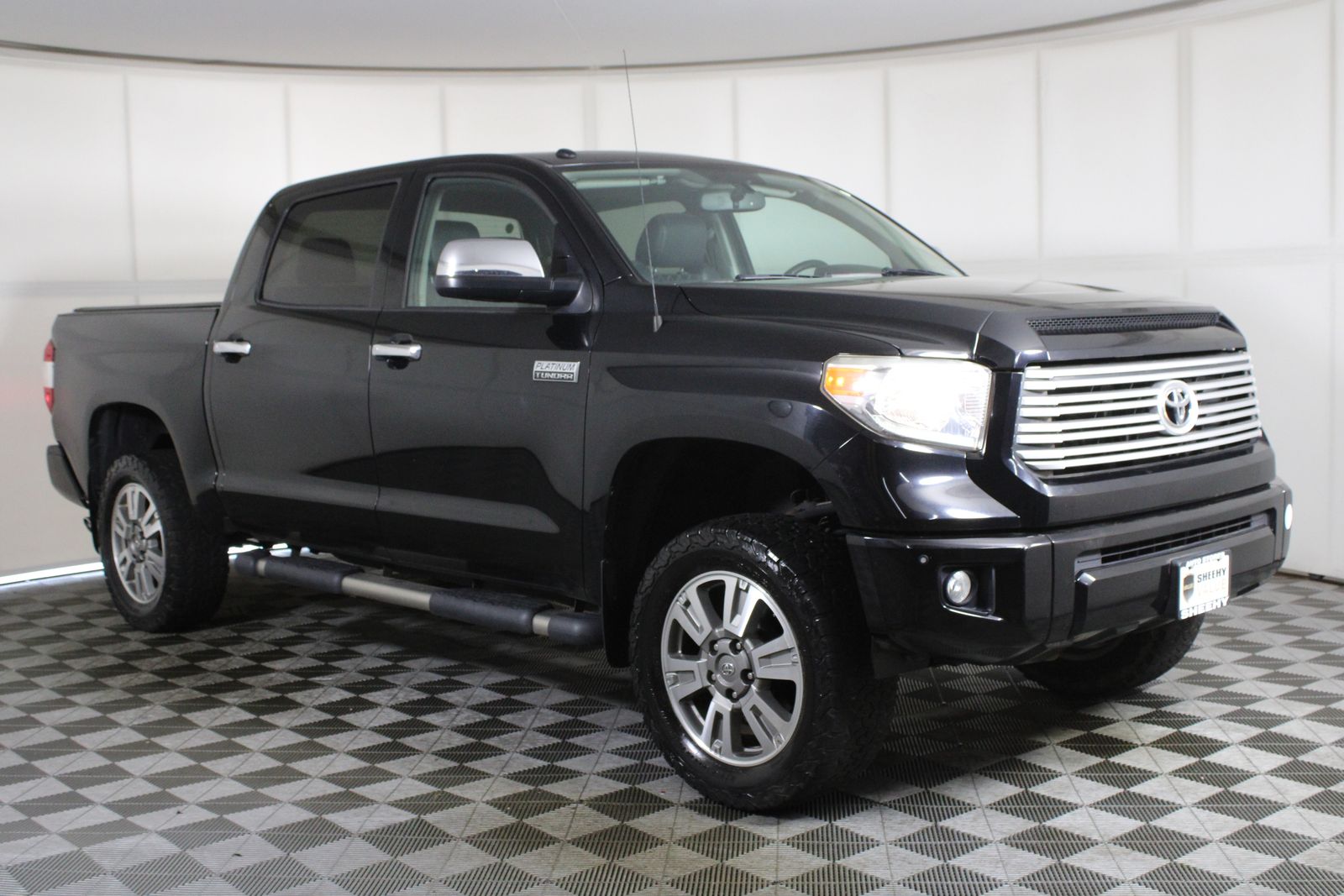 Midnight Black 2017 Toyota Tundra Pickup Truck Four-Wheel Drive 6-Speed Automatic Overdrive