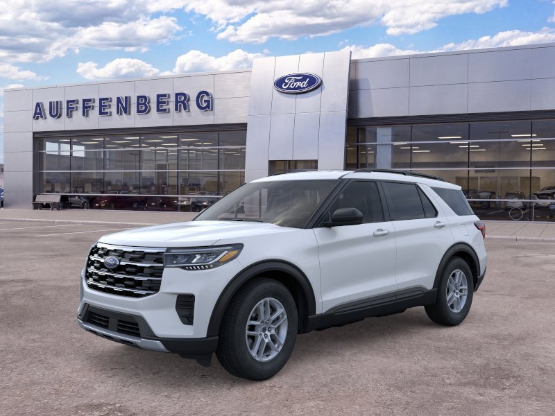 White Metallic 2026 Ford Explorer SUV / Crossover All-Wheel Drive Automatic