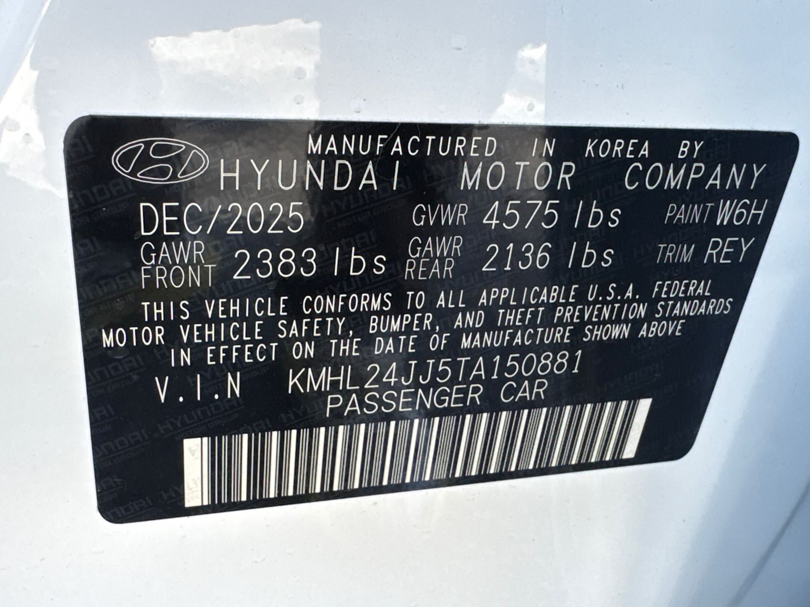 New 2026 White Hyundai Blue image 33