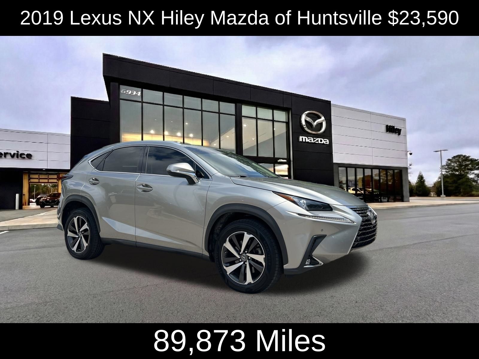 Silver 2019 Lexus NX SUV / Crossover Front-Wheel Drive 6-Speed Automatic