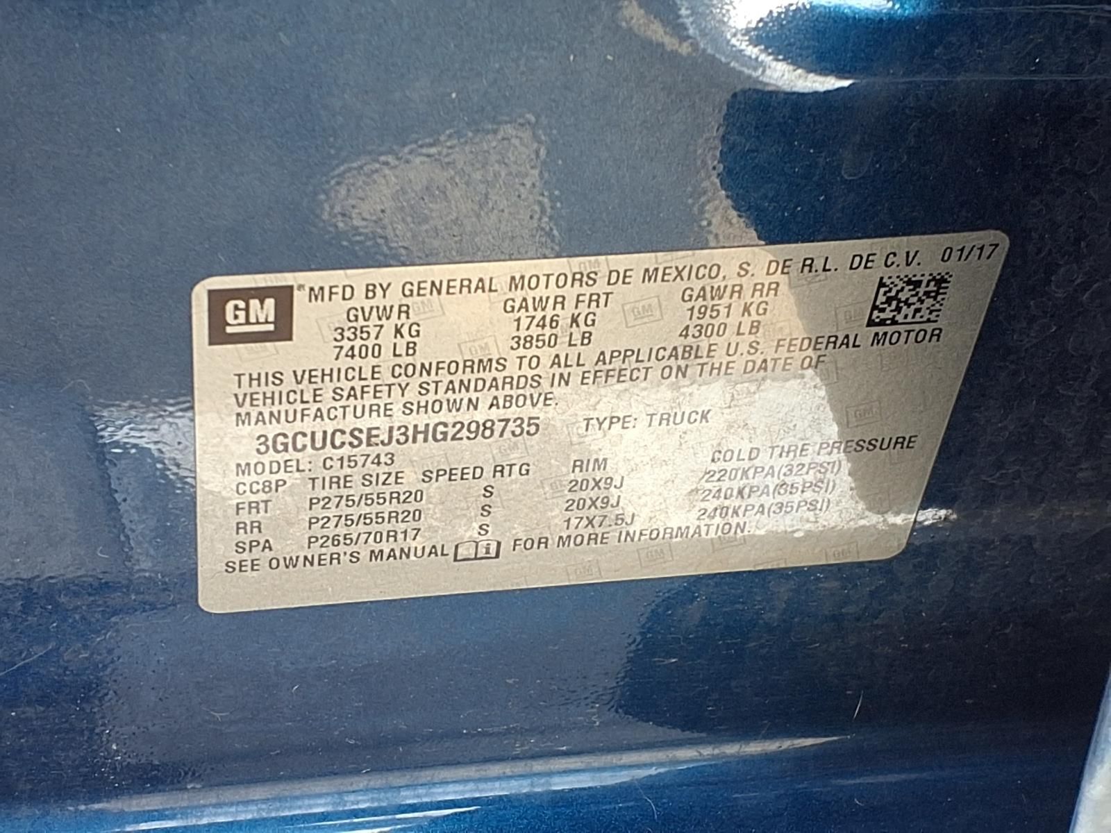 2017 Chevrolet Silverado 1500 LTZ Blue at Community Honda