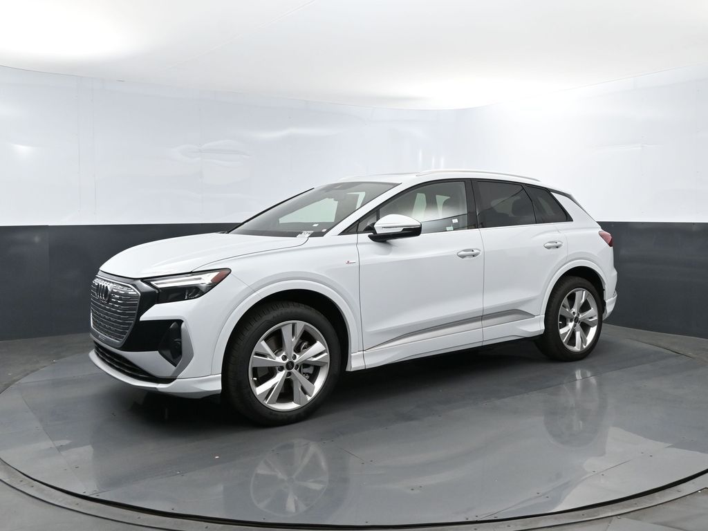 Glacier White 2023 Audi Q4 e-tron SUV / Crossover All-Wheel Drive Automatic