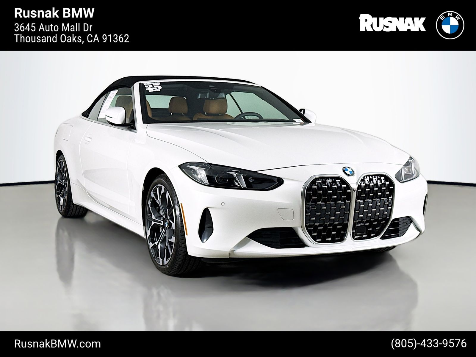 Mineral White Metallic 2025 BMW 4 Series 430i Convertible RWD Convertible Rear-Wheel Drive 8-Speed Automatic