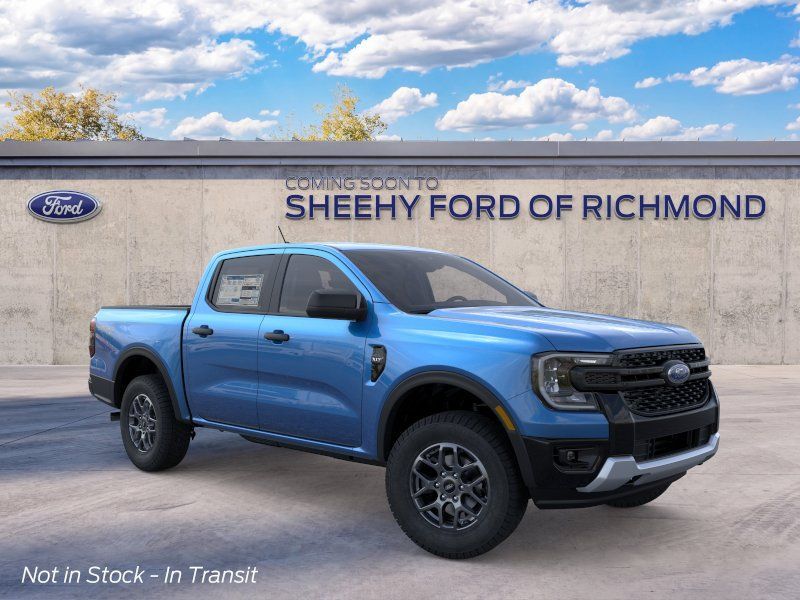 Blue 2026 Ford Ranger Pickup Truck Four-Wheel Drive Automatic