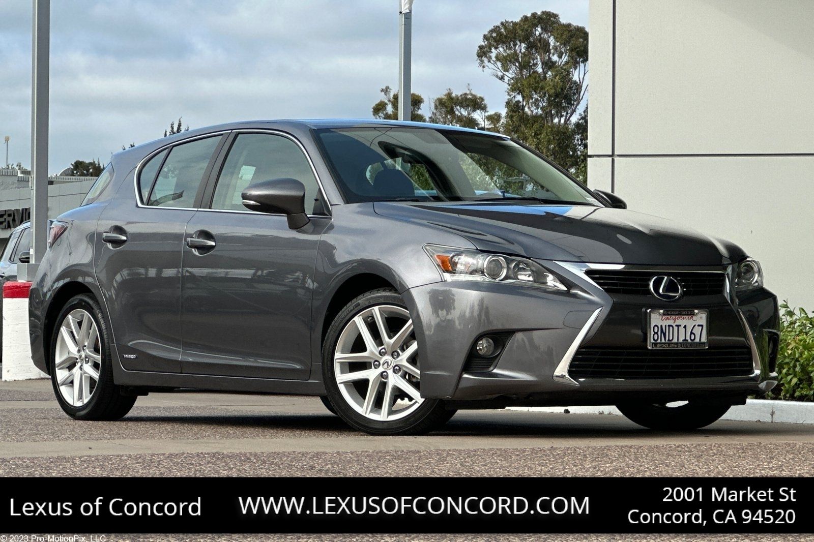 Gray 2017 Lexus CT Hybrid Wagon Front-Wheel Drive Continuously Variable Transmission