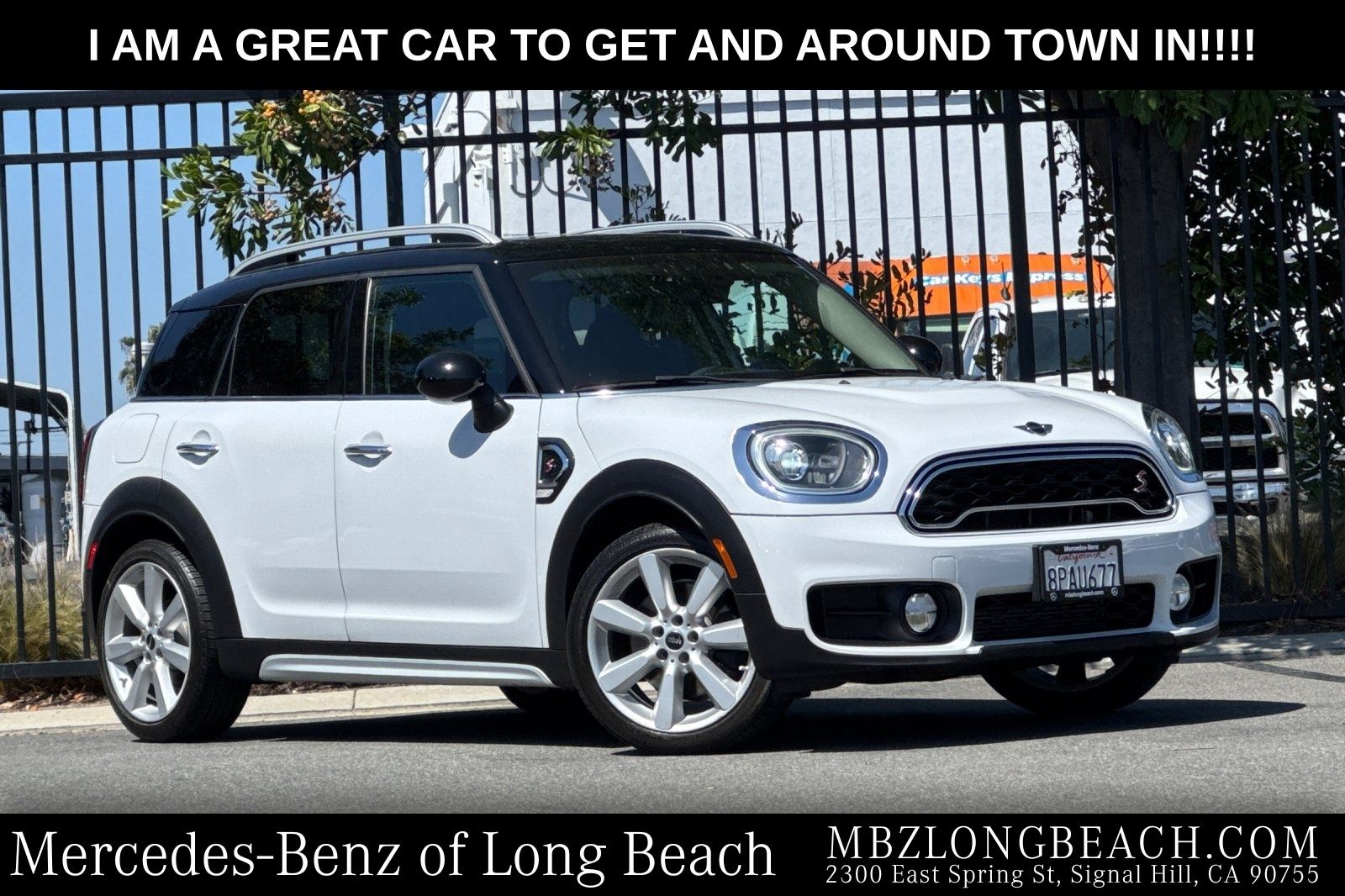 Light White 2018 MINI Countryman Cooper S FWD SUV / Crossover Front-Wheel Drive 8-Speed Automatic