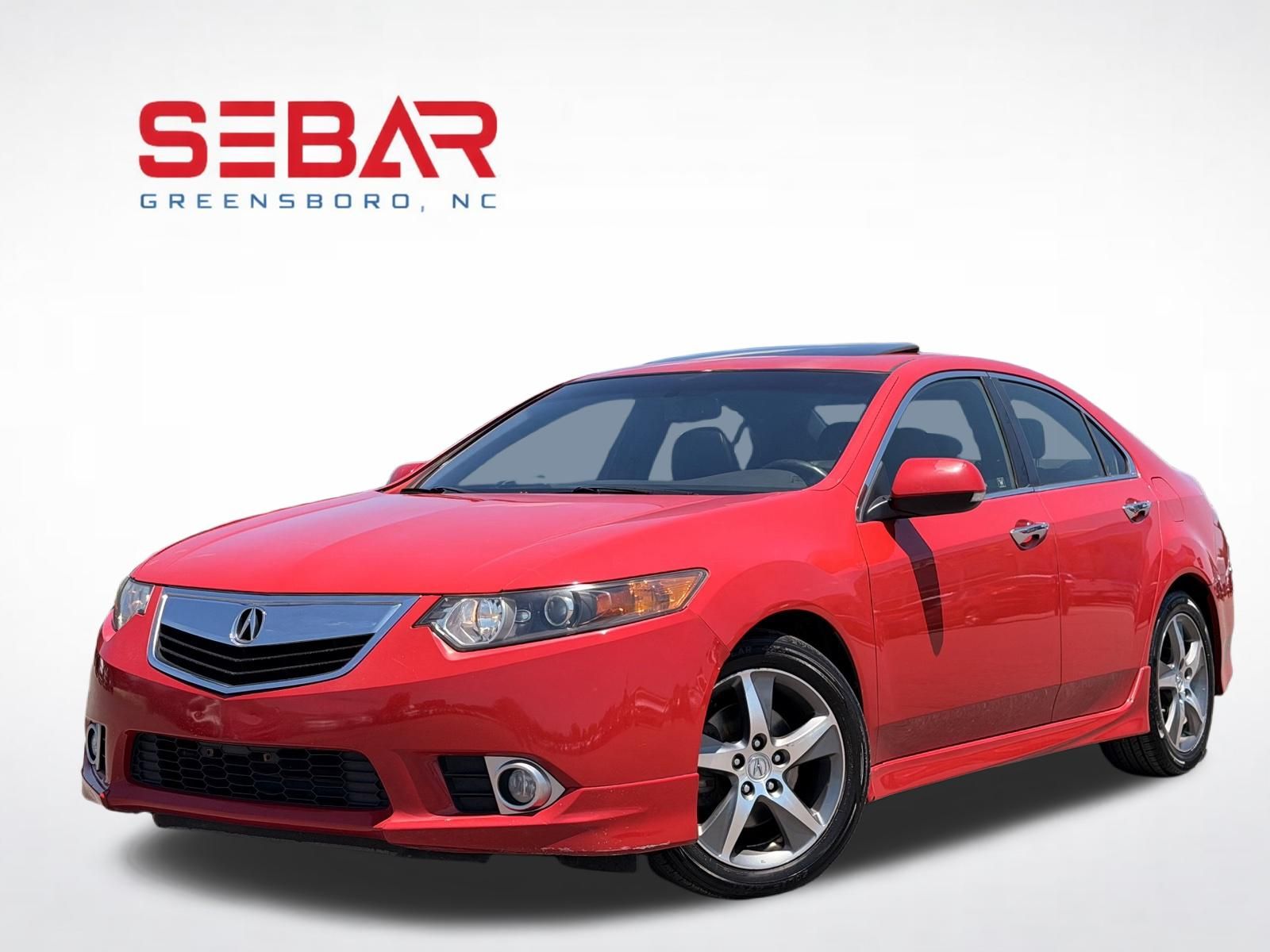 Red 2012 Acura TSX Sedan Front-Wheel Drive 5-Speed Automatic