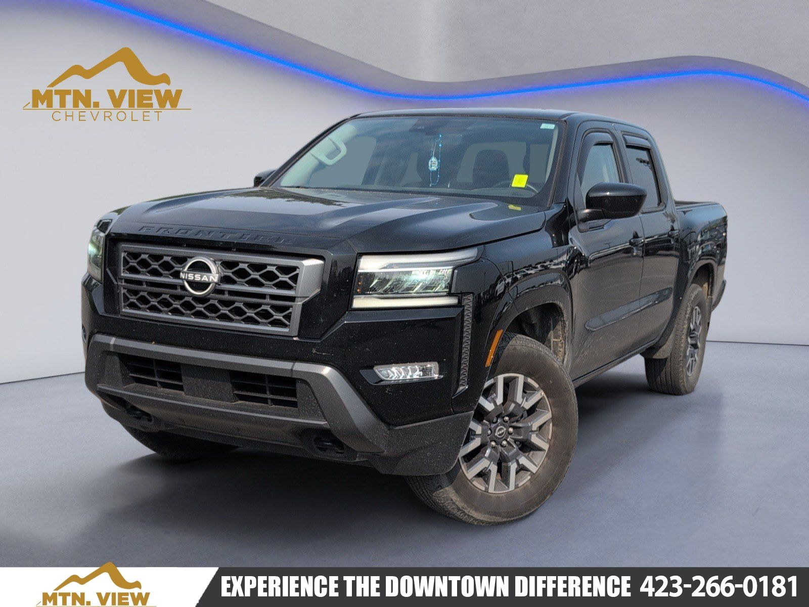 Super Black 2024 Nissan Frontier Pickup Truck Four-Wheel Drive 9-Speed Automatic Overdrive