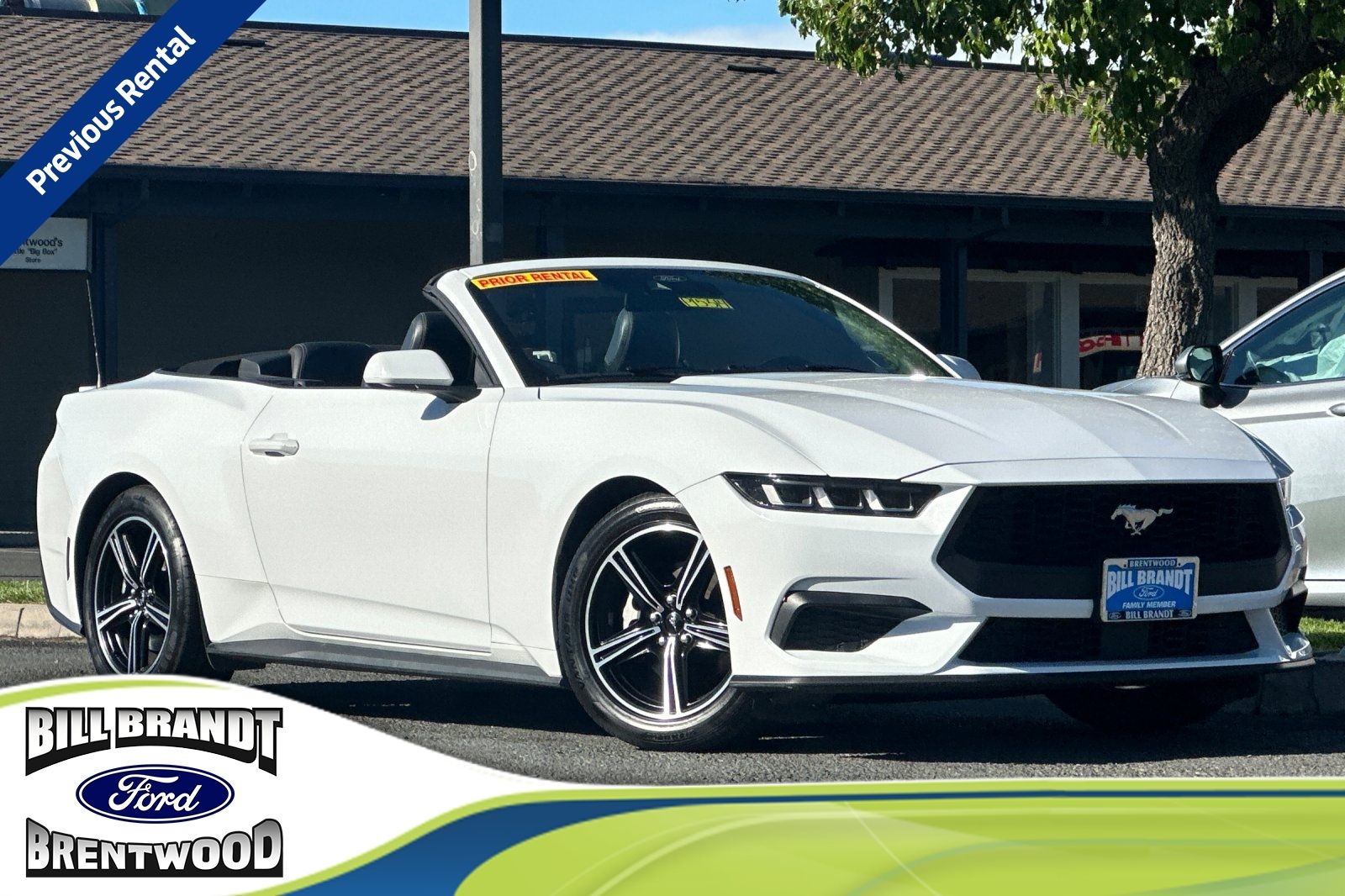 Oxford White 2025 Ford Mustang EcoBoost Premium Convertible RWD Convertible Rear-Wheel Drive Automatic