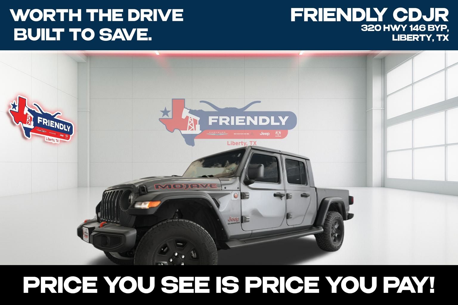 Sting-Gray Clearcoat 2022 Jeep Gladiator Pickup Truck Four-Wheel Drive 8-Speed Automatic