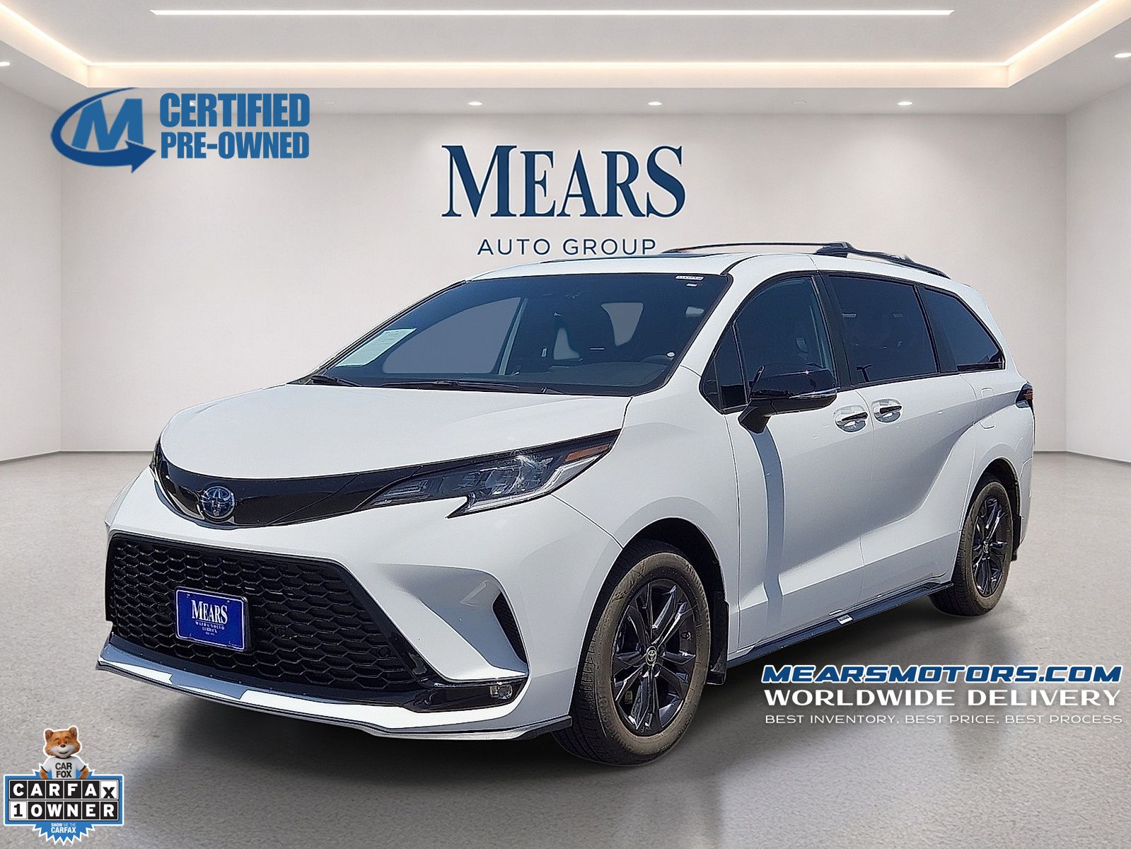 Ice Cap 2025 Toyota Sienna Minivan All-Wheel Drive Continuously Variable Transmission