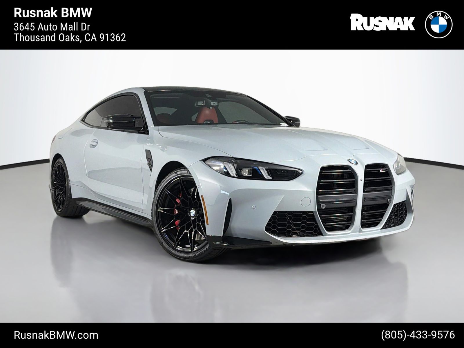 Gray (Brooklyn Grey Metallic) 2025 BMW M4 Coupe Rear-Wheel Drive 8-Speed Automatic