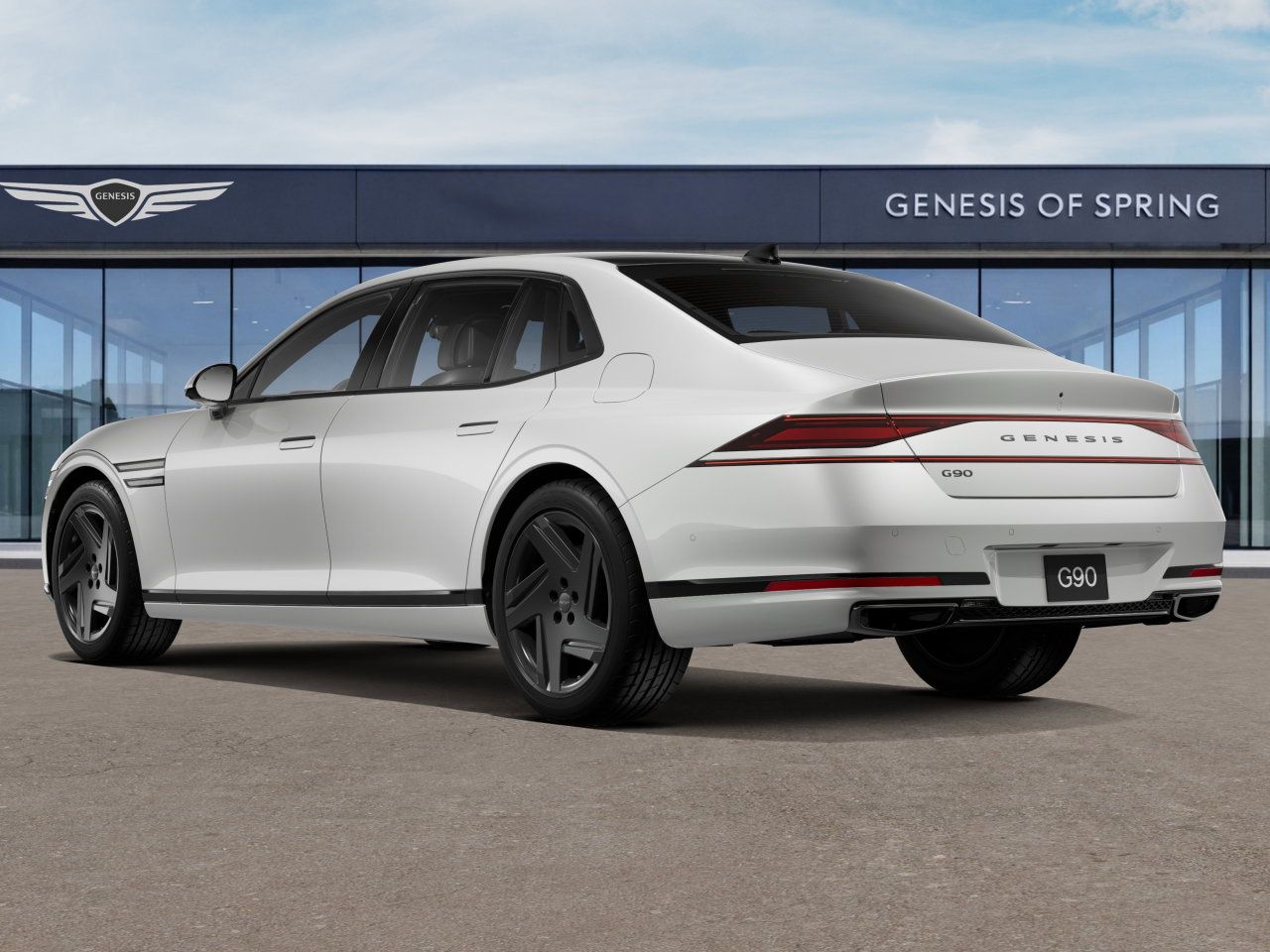2026 Genesis G90 3.5T e-SC White at Genesis of Spring