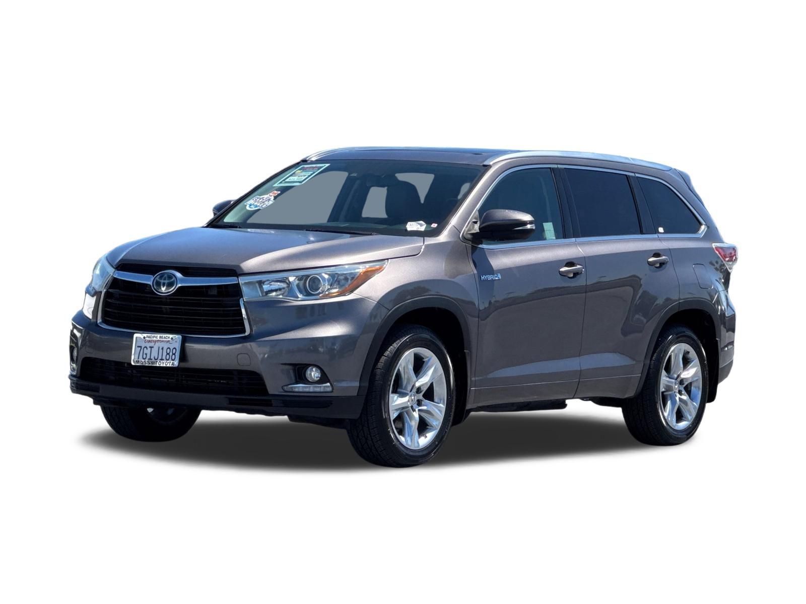 Predawn Gray Mica 2015 Toyota Highlander Hybrid SUV / Crossover All-Wheel Drive Continuously Variable Transmission