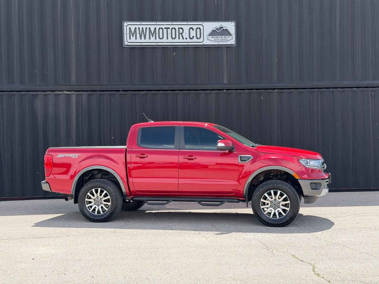 Red Metallic 2021 Ford Ranger Pickup Truck Four-Wheel Drive Automatic