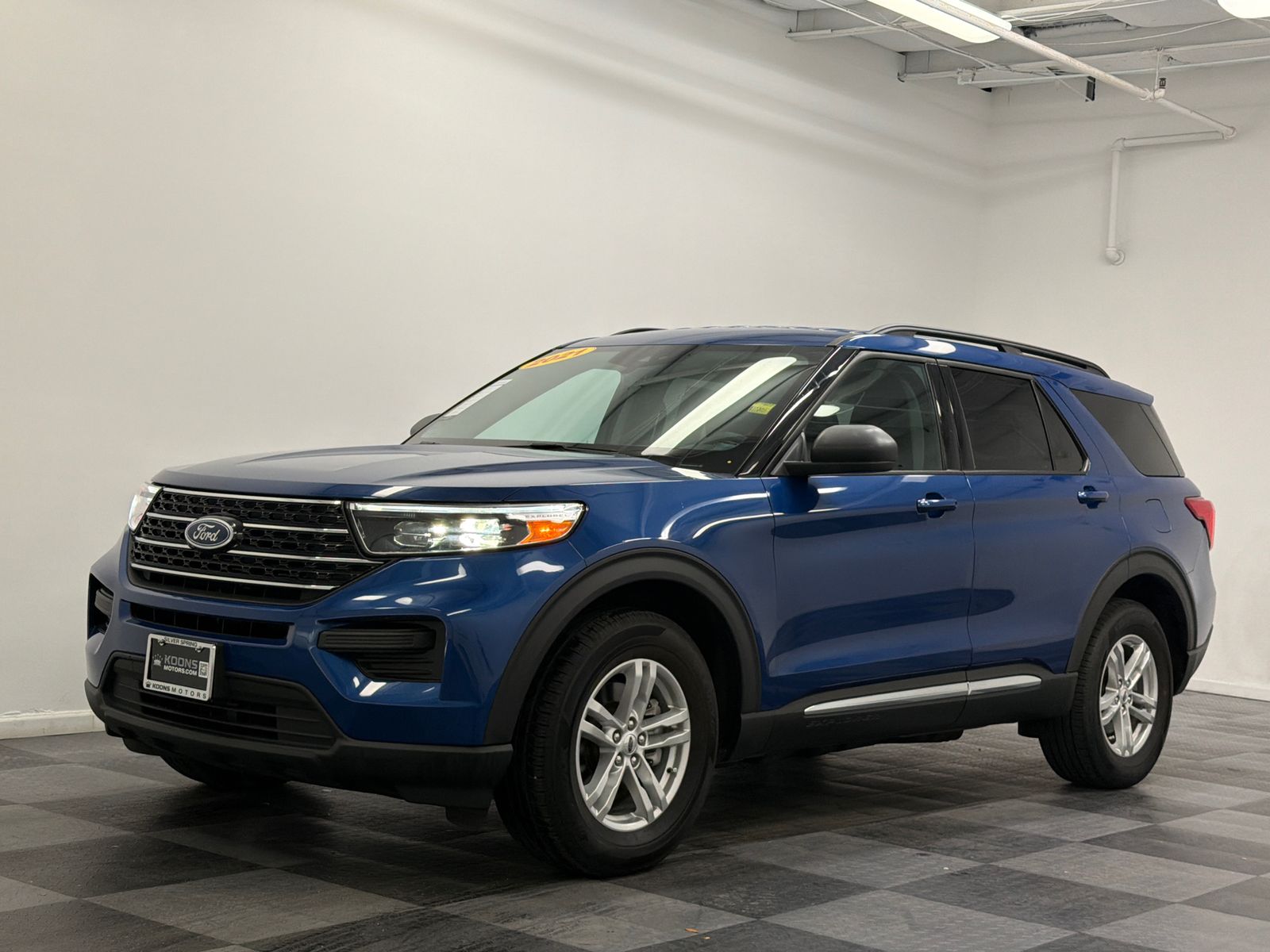Atlas Blue Metallic 2021 Ford Explorer SUV / Crossover All-Wheel Drive Automatic