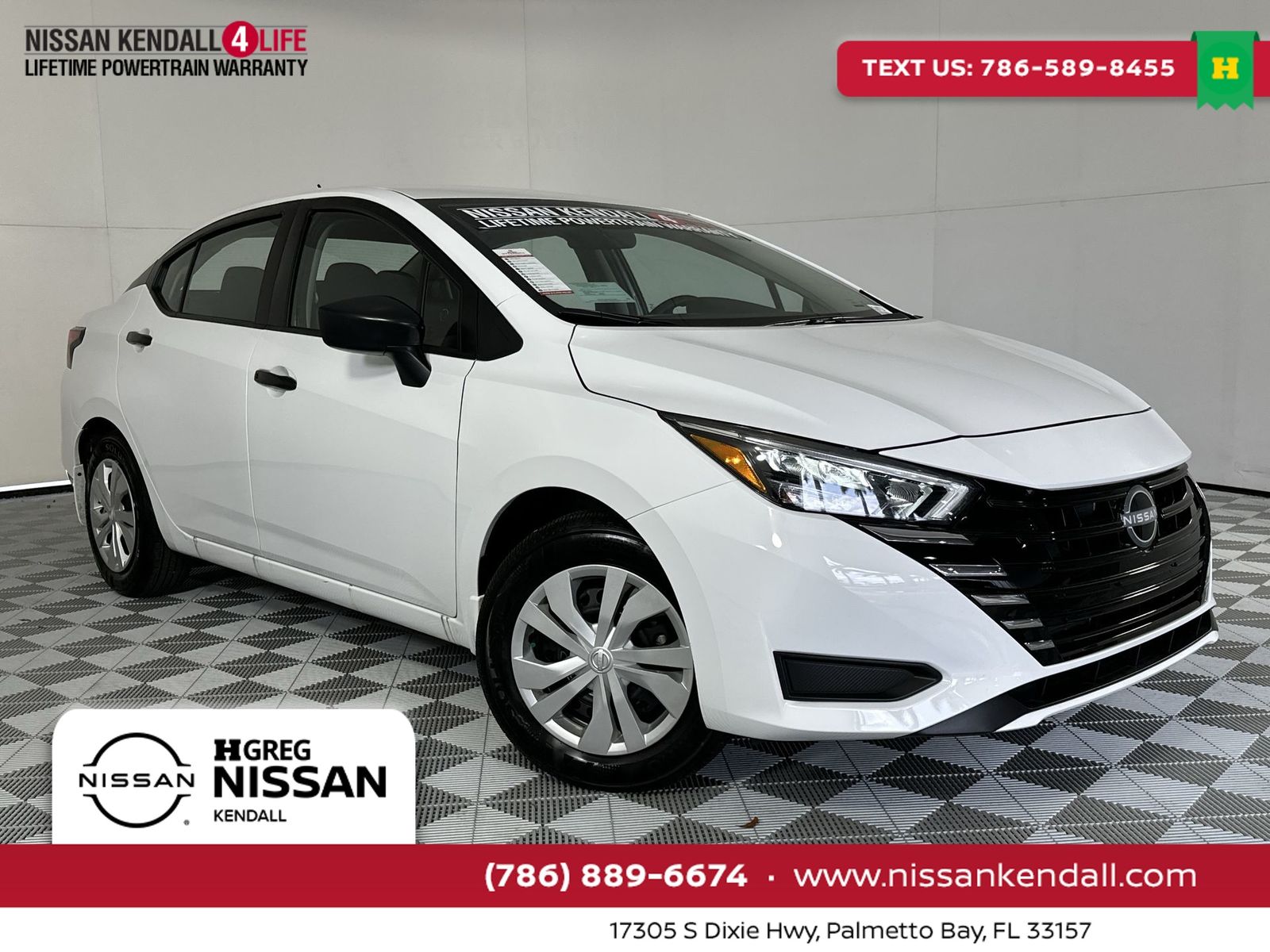 White (Fresh Powder) 2025 Nissan Versa S FWD Sedan Front-Wheel Drive Continuously Variable Transmission